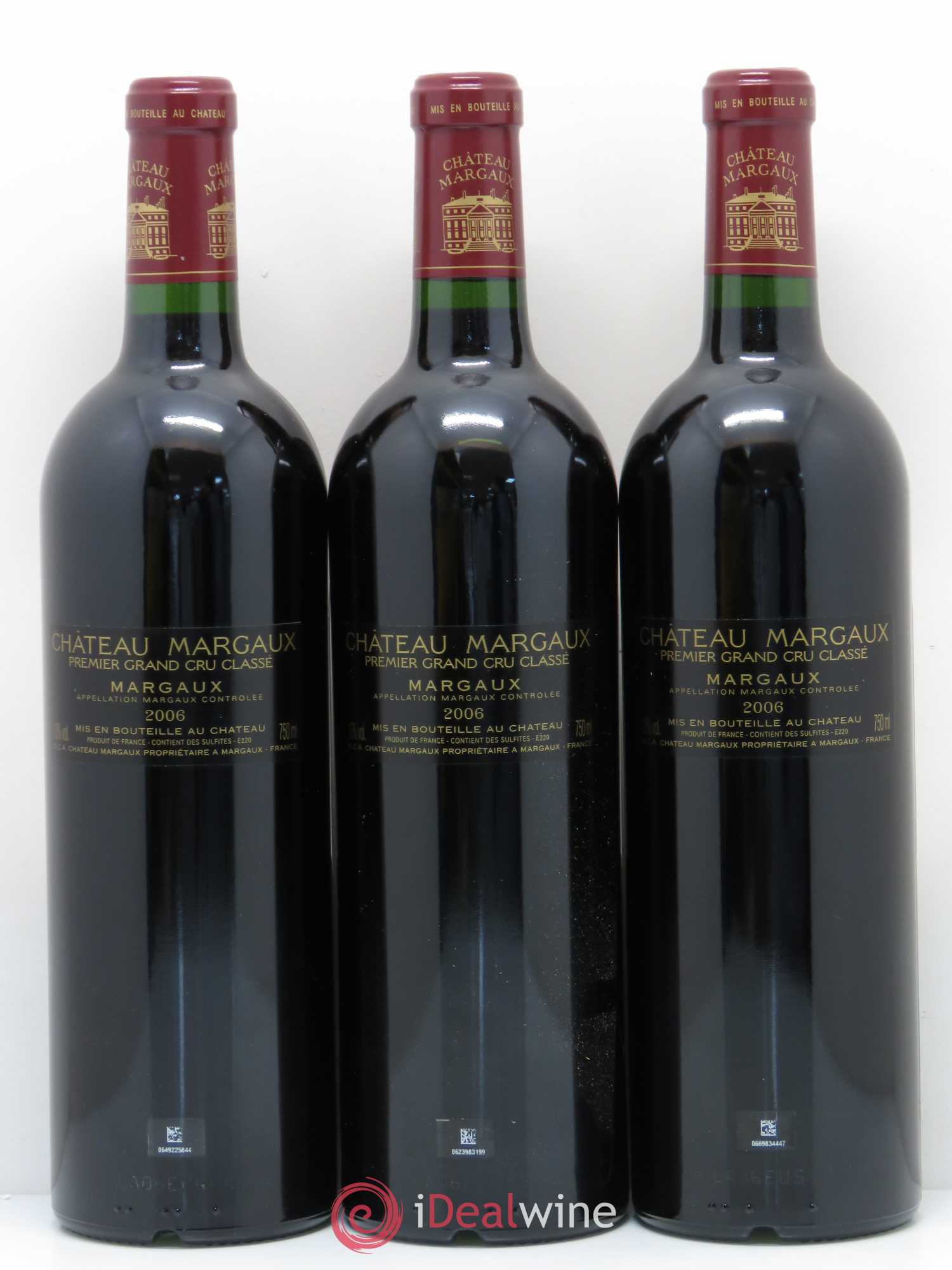 Château Margaux 1er Grand Cru Classé 2006 - Lot de 12 bouteilles - 6