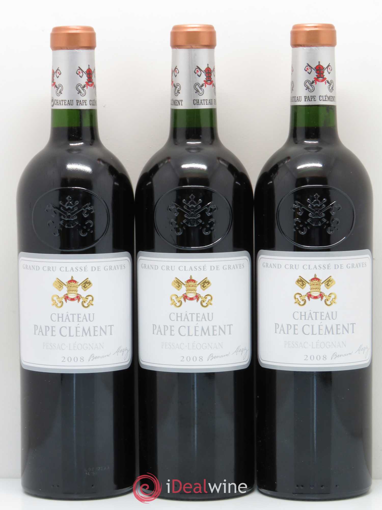 Château Pape Clément Cru Classé de Graves 2008 - Lot de 12 bouteilles - 1