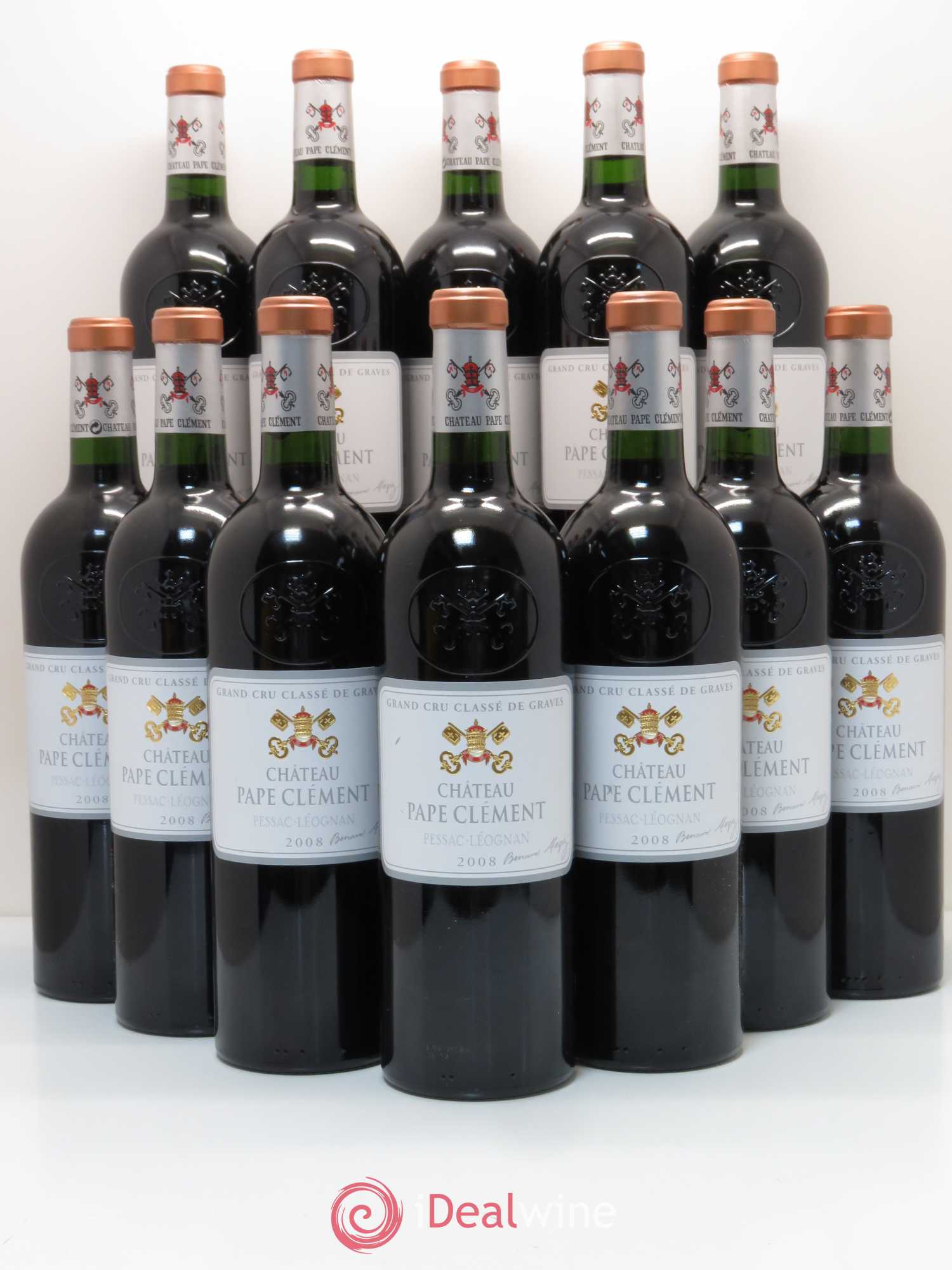 Château Pape Clément Cru Classé de Graves 2008 - Lot de 12 bouteilles - 0