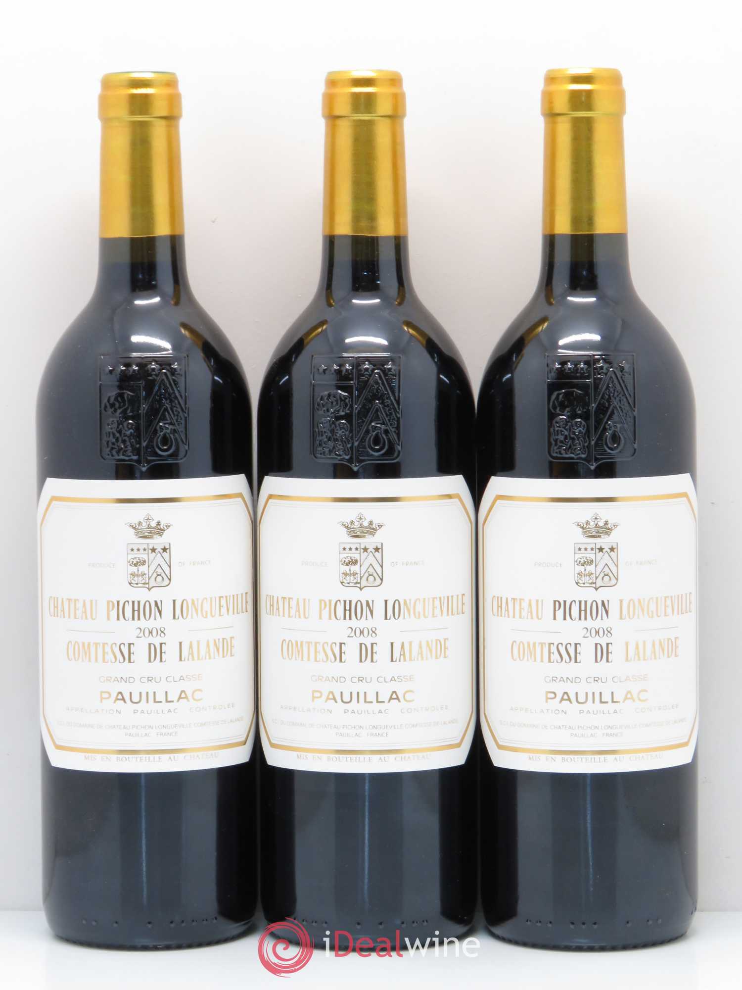 Château Pichon Longueville Comtesse de Lalande 2ème Grand Cru Classé 2008 - Lot de 12 bouteilles - 1