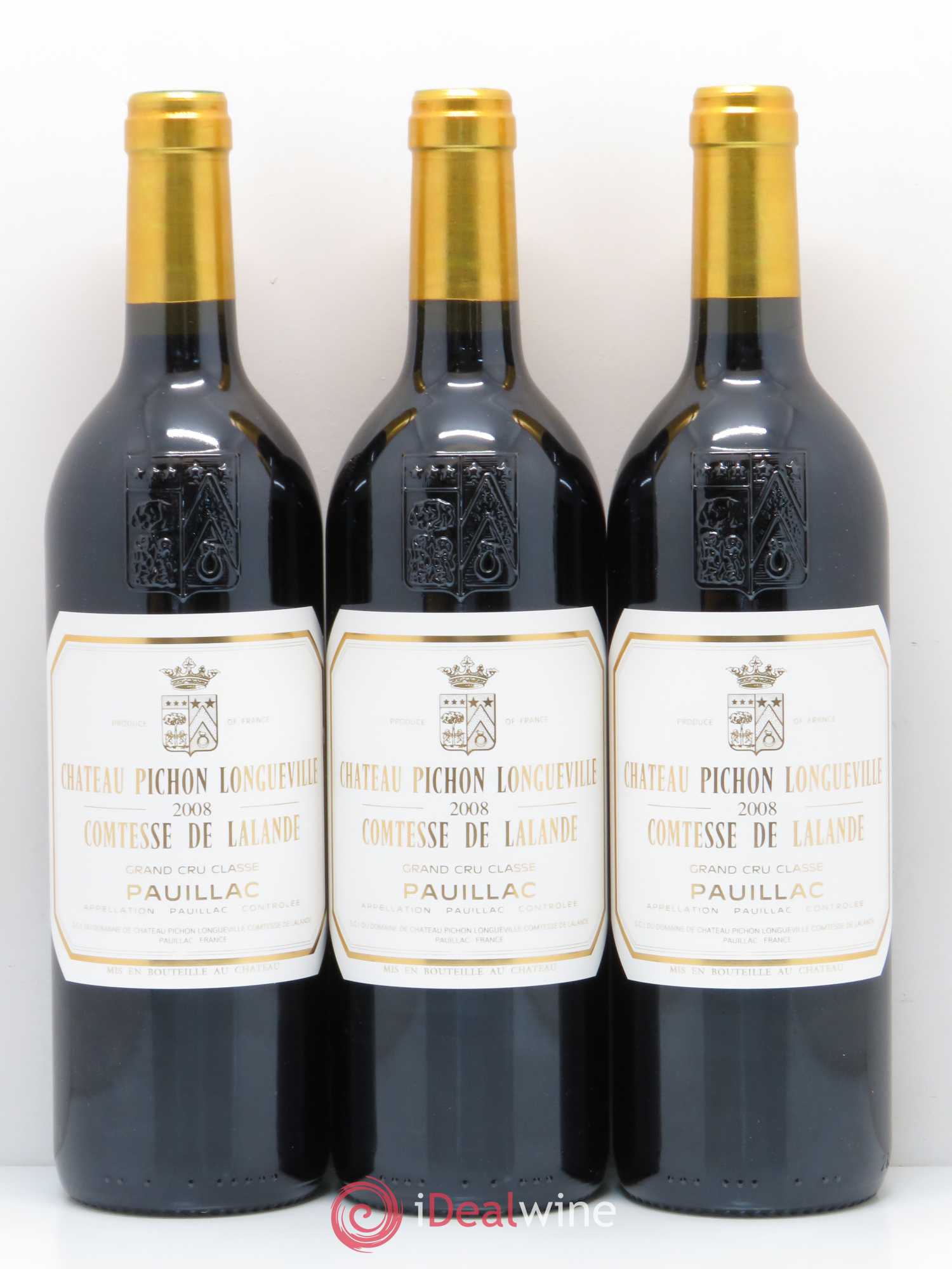 Château Pichon Longueville Comtesse de Lalande 2ème Grand Cru Classé 2008 - Lot de 12 bouteilles - 4