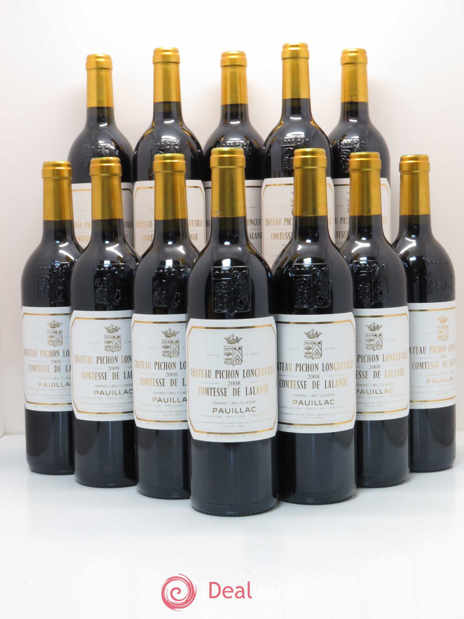 Château Pichon Longueville Comtesse de Lalande 2ème Grand Cru Classé 2008 - Lot de 12 bouteilles - 0