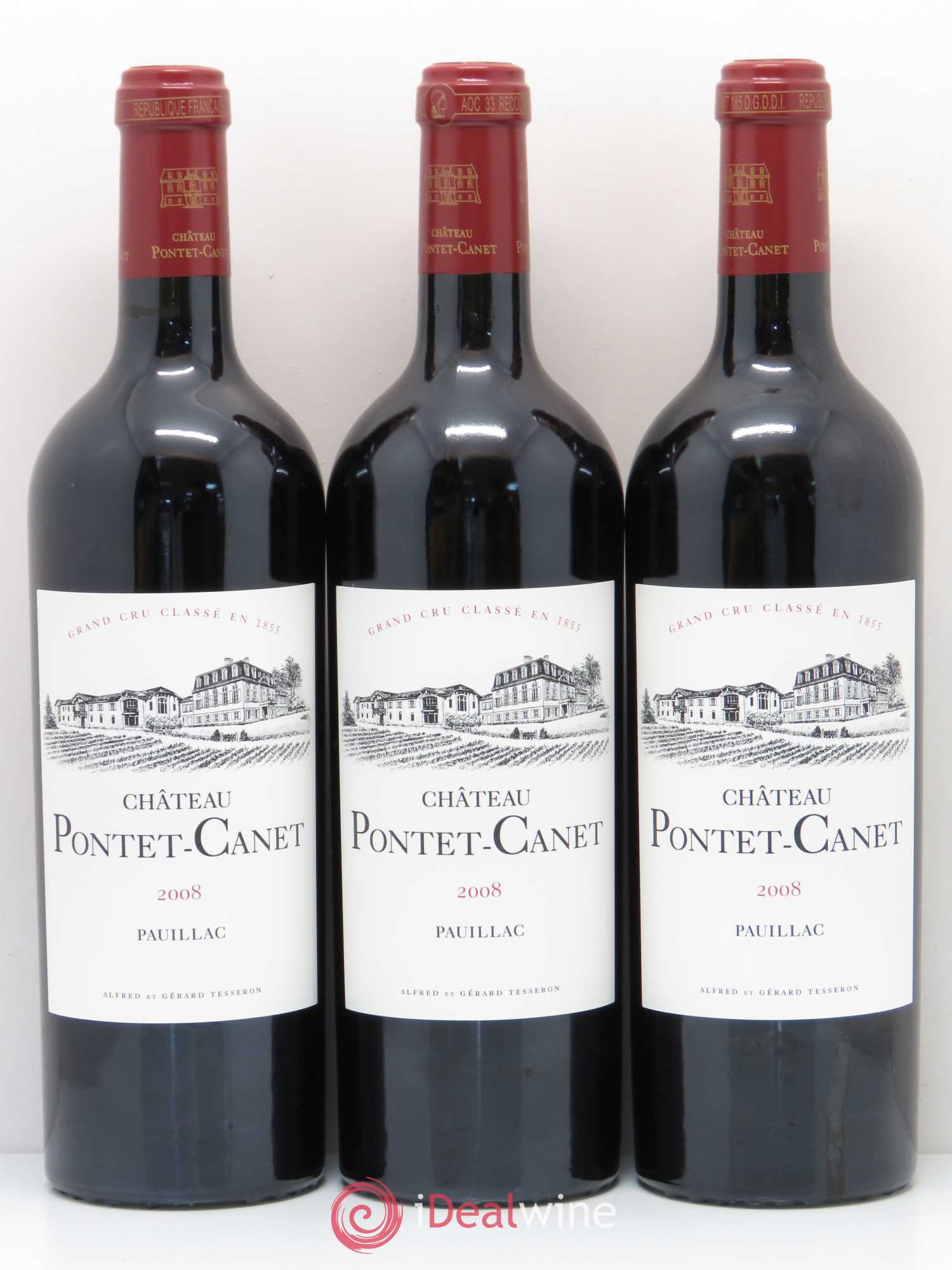 Château Pontet Canet 5ème Grand Cru Classé 2008 - Lot de 12 bouteilles - 2