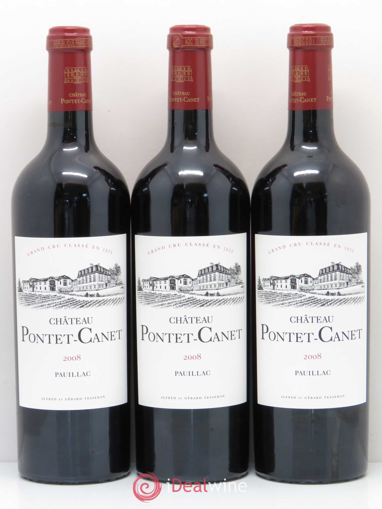 Château Pontet Canet 5ème Grand Cru Classé 2008 - Lot de 12 bouteilles - 3
