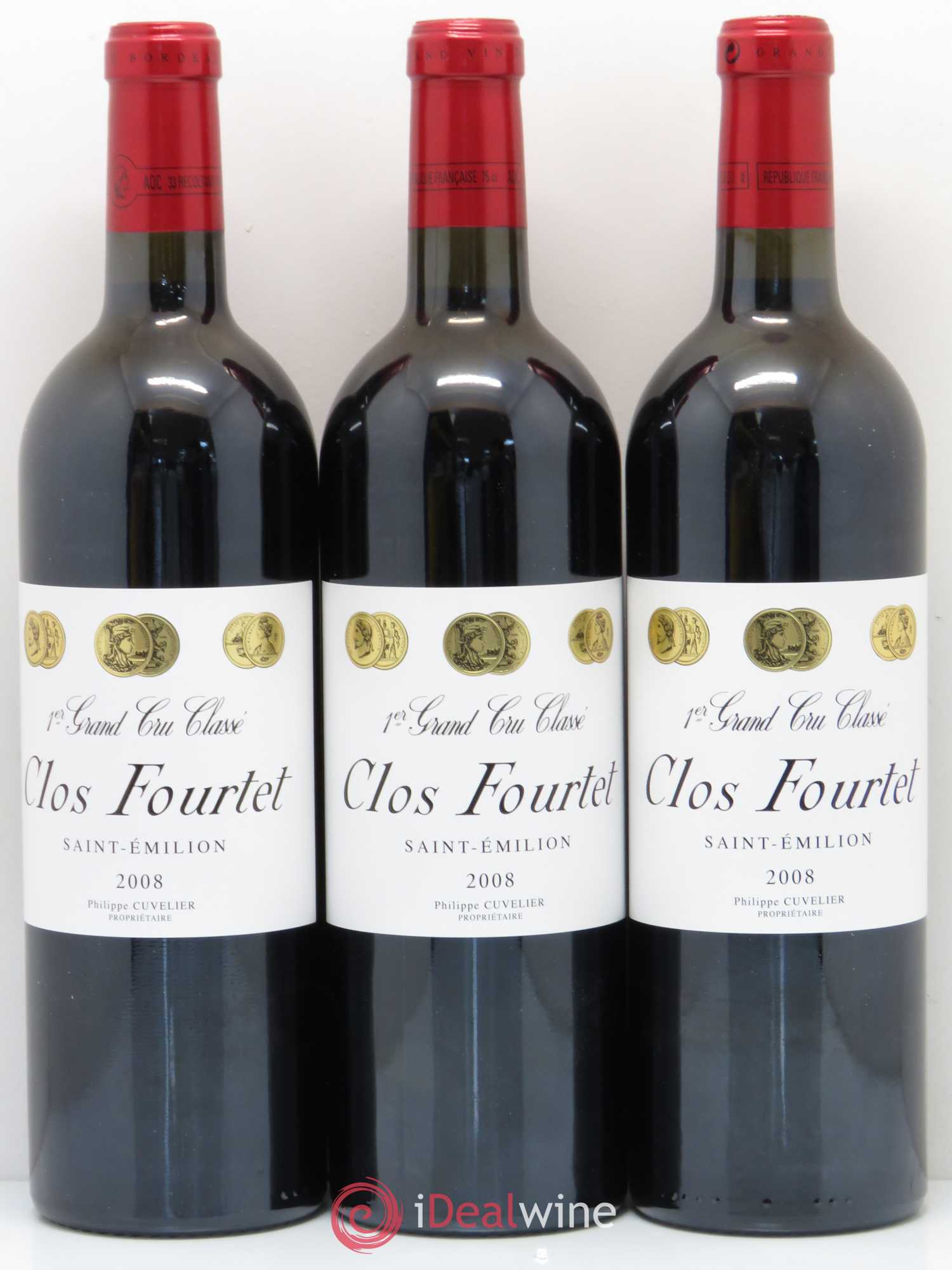 Clos Fourtet 1er Grand Cru Classé B 2008 - Lot de 12 bouteilles - 1