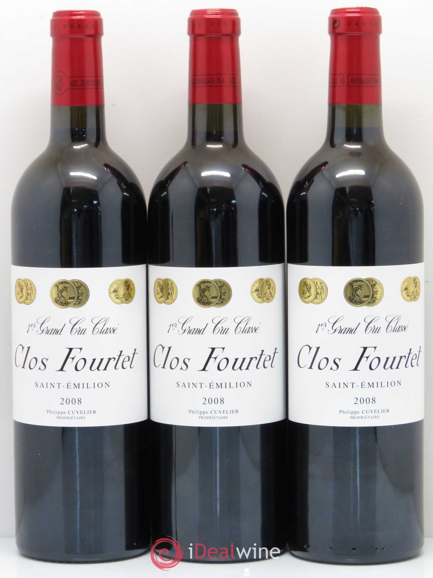 Clos Fourtet 1er Grand Cru Classé B 2008 - Lot de 12 bouteilles - 3