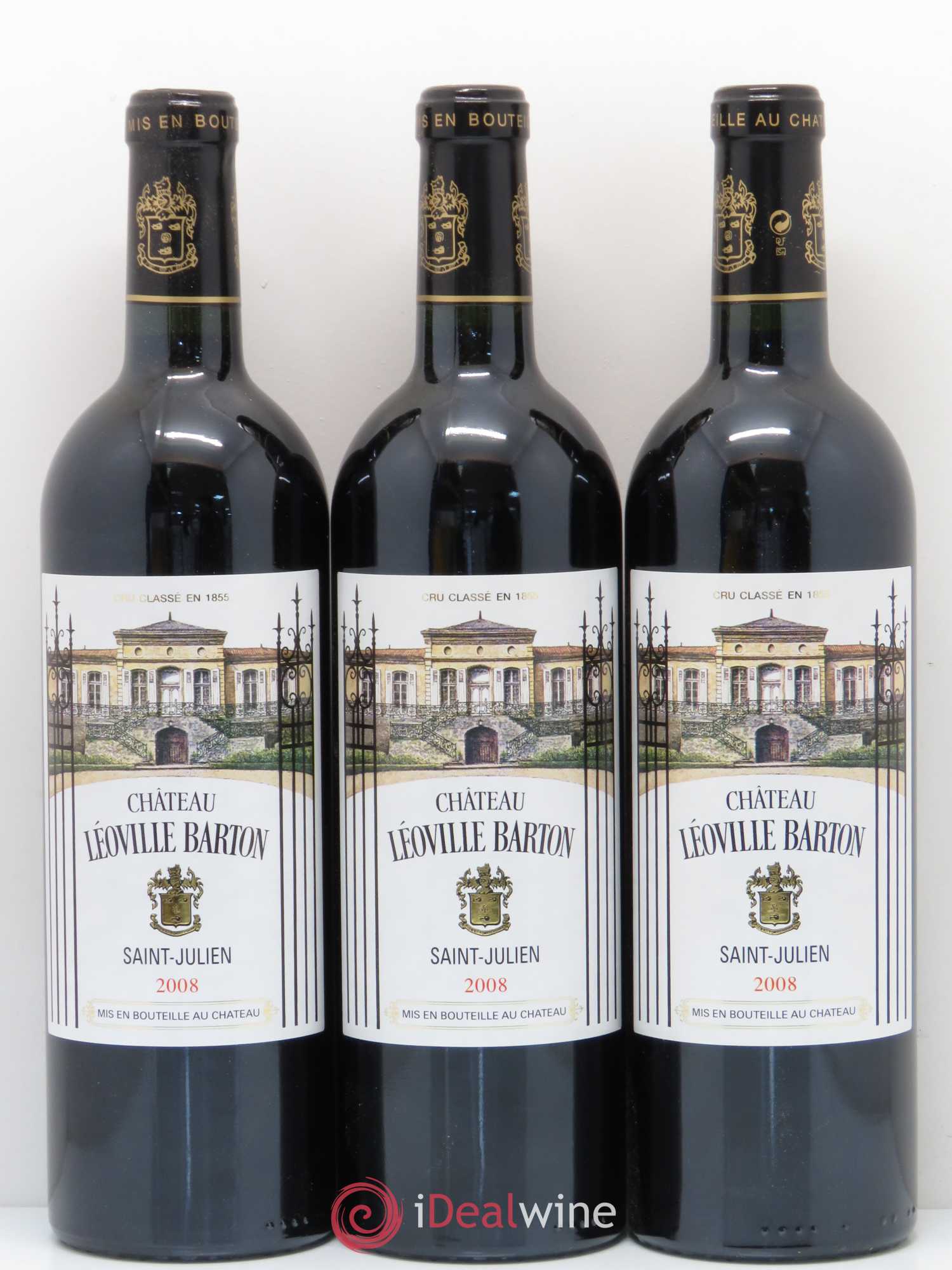 Château Léoville Barton 2ème Grand Cru Classé 2008 - Lot de 12 bouteilles - 2