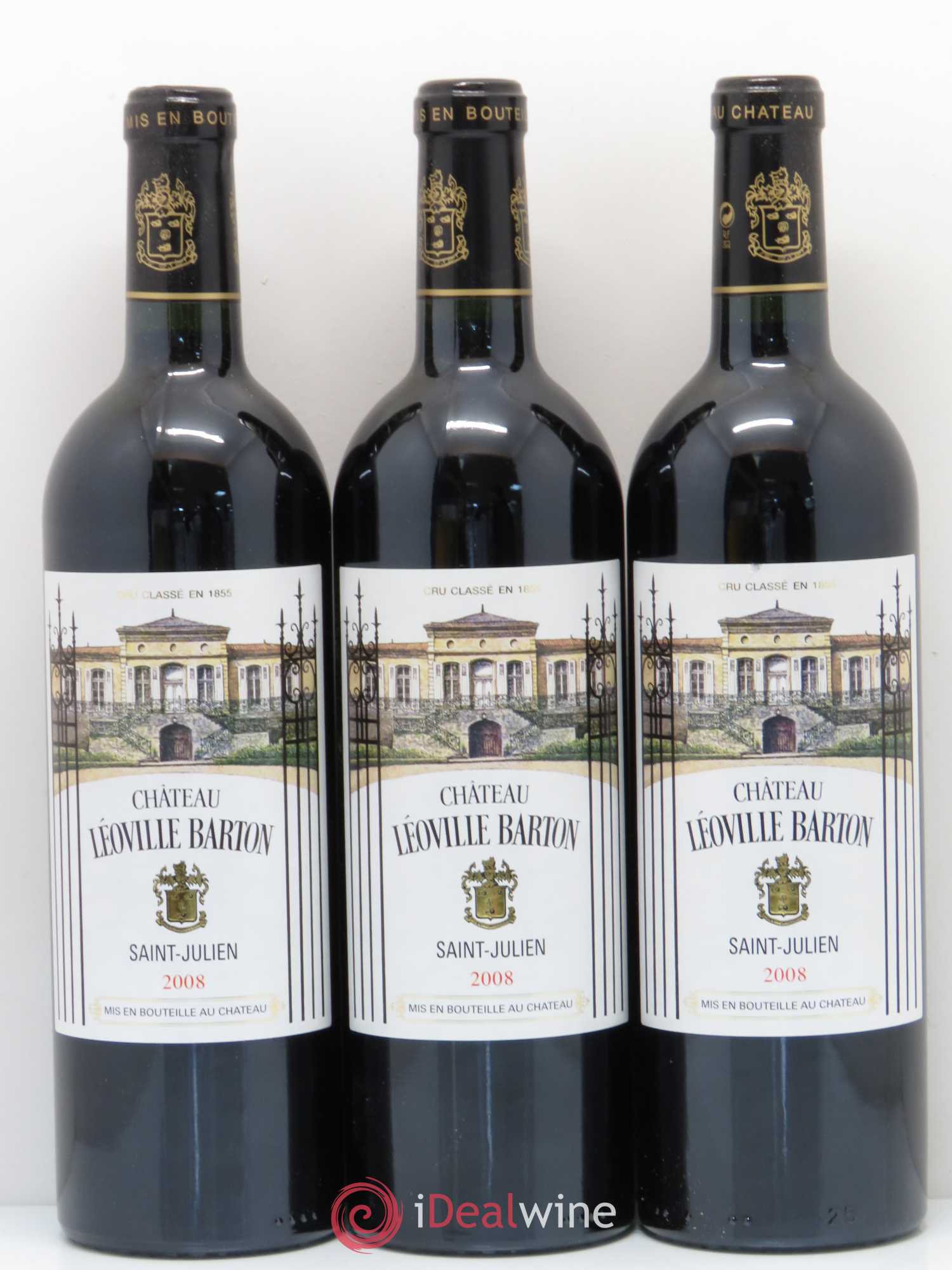 Château Léoville Barton 2ème Grand Cru Classé 2008 - Lot de 12 bouteilles - 4