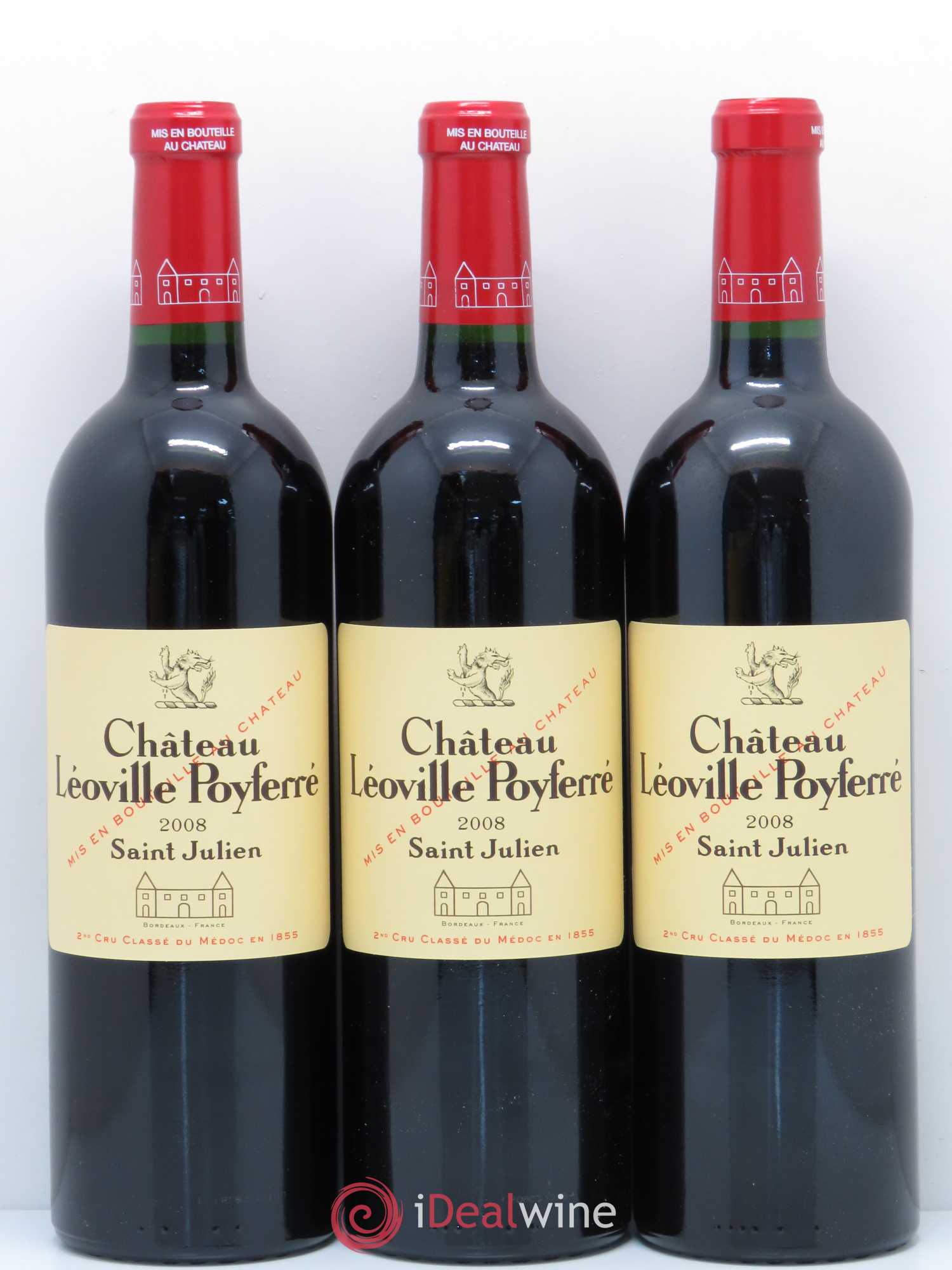 Château Léoville Poyferré 2ème Grand Cru Classé 2008 - Lot de 12 bouteilles - 3