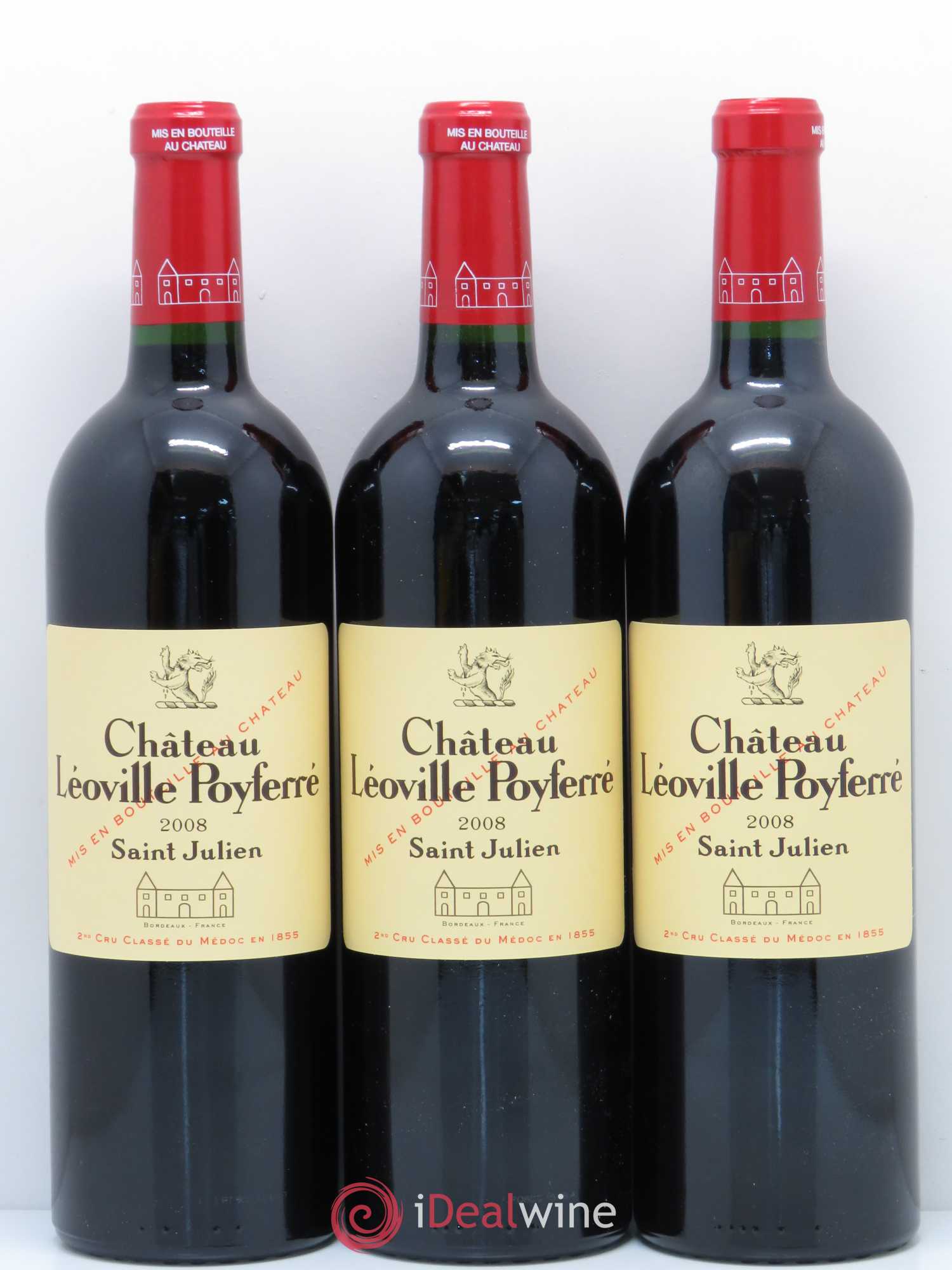 Château Léoville Poyferré 2ème Grand Cru Classé 2008 - Lot de 12 bouteilles - 4