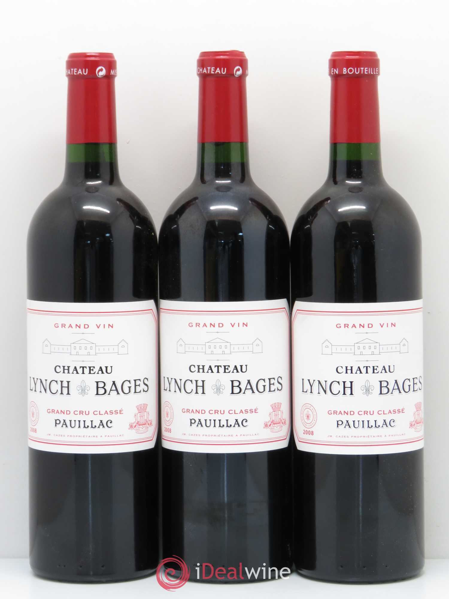 Château Lynch Bages 5ème Grand Cru Classé 2008 - Lot de 12 bouteilles - 1