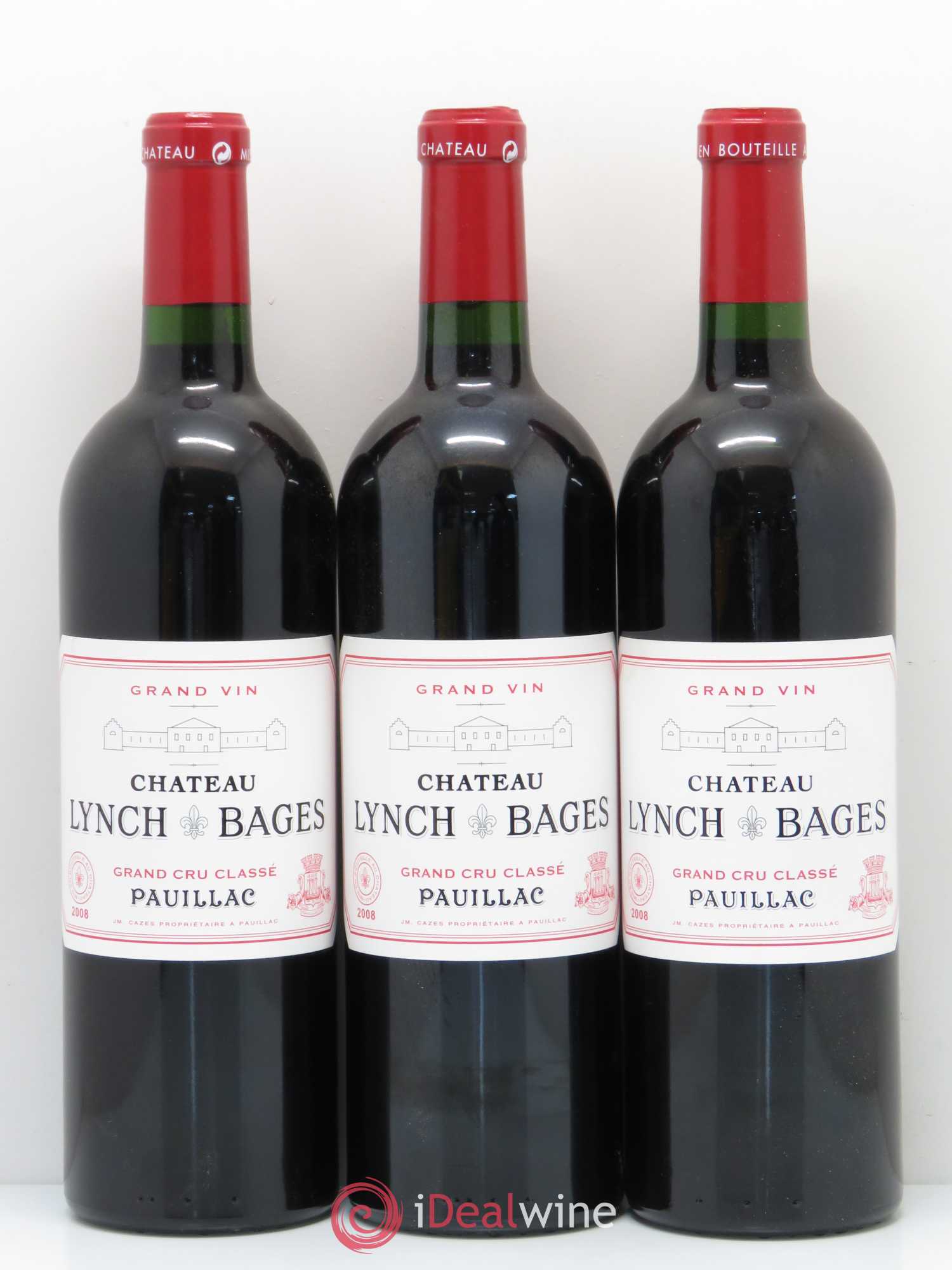 Château Lynch Bages 5ème Grand Cru Classé 2008 - Lot de 12 bouteilles - 4