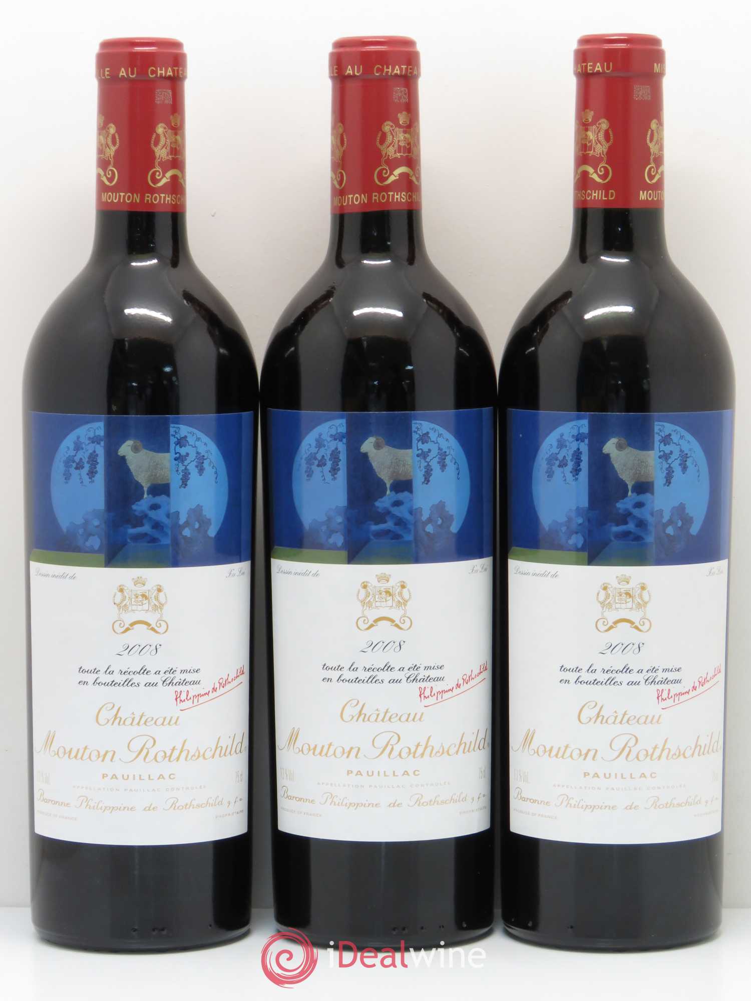 Château Mouton Rothschild 1er Grand Cru Classé 2008 - Lot de 12 bouteilles - 3