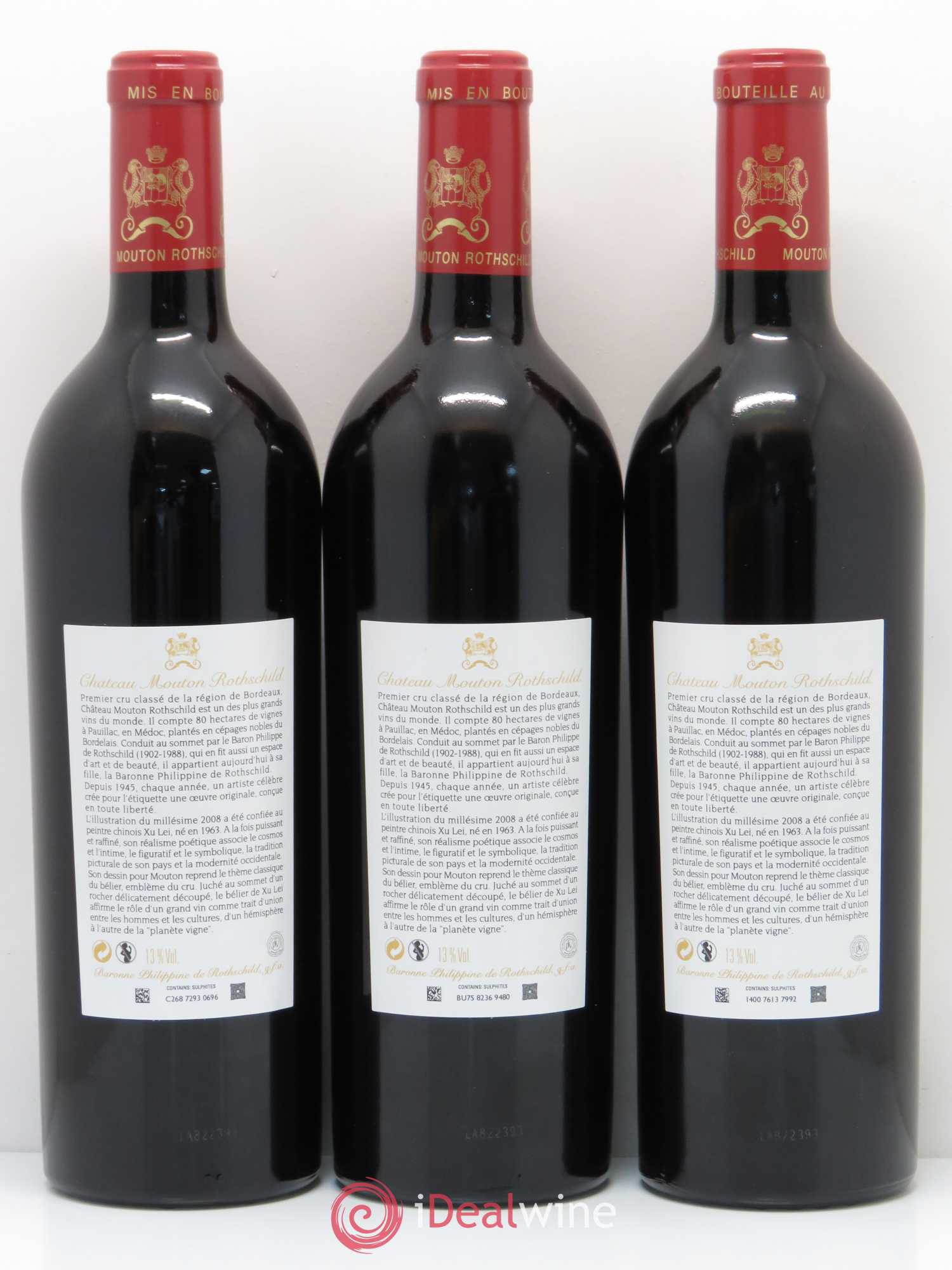 Château Mouton Rothschild 1er Grand Cru Classé 2008 - Lot de 12 bouteilles - 4