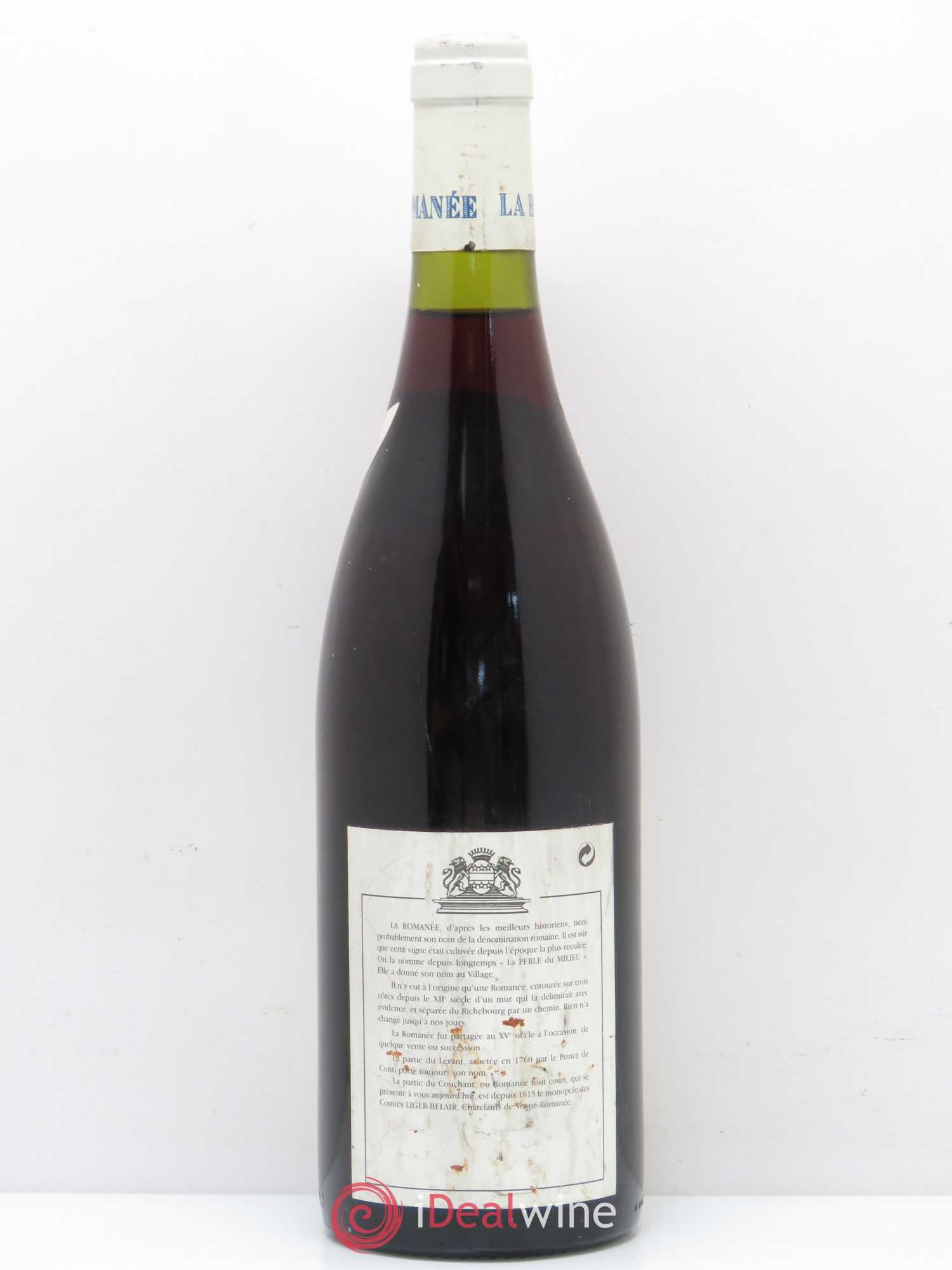 La Romanée Grand Cru Comte Liger-Belair (Domaine du) 1990 - Lot de 1 bouteille - 1