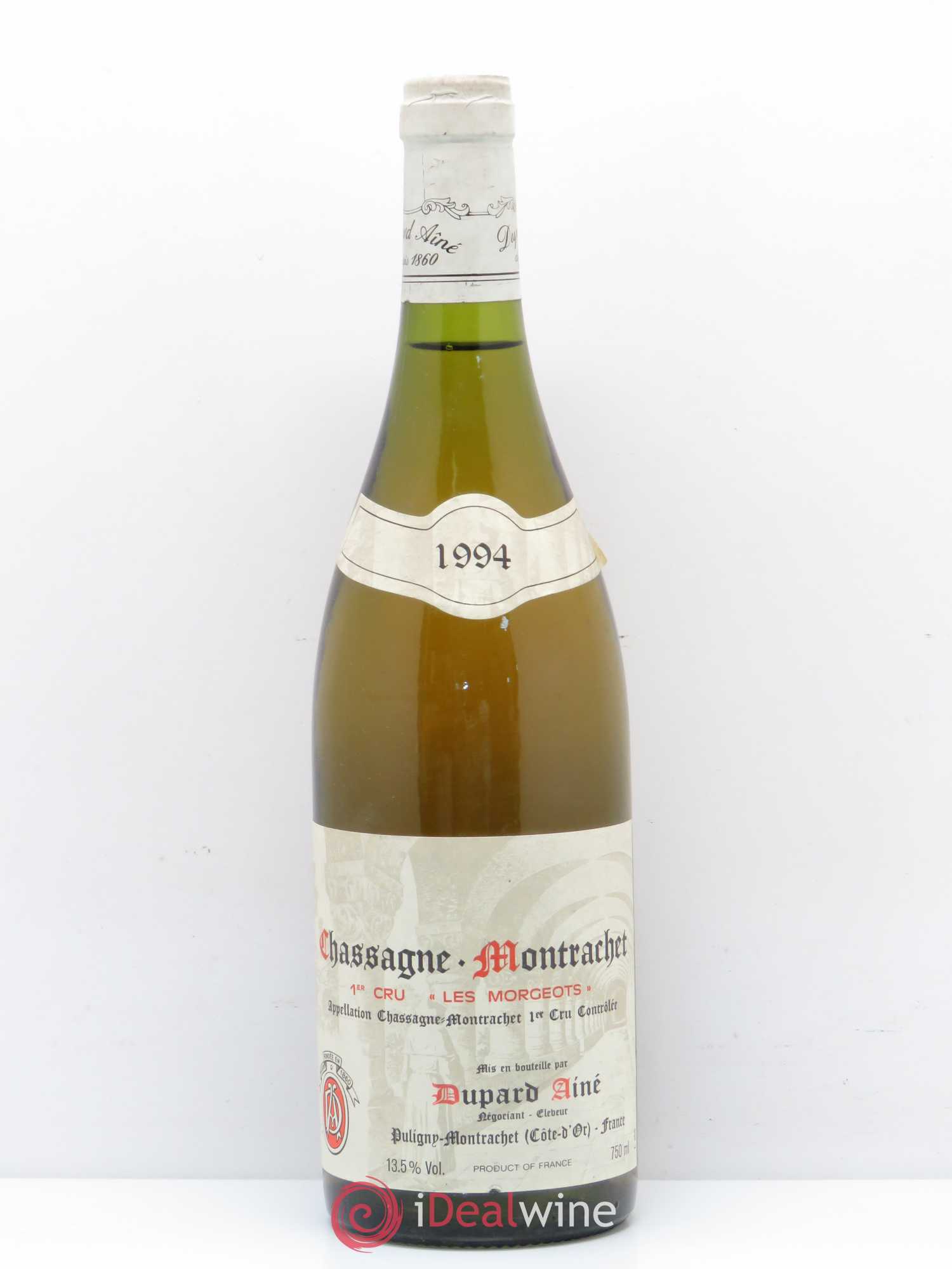 Chassagne-Montrachet 1er Cru Les Morgeots Dupard Ainé 1994 - Lotto di 1 bottiglia - 0