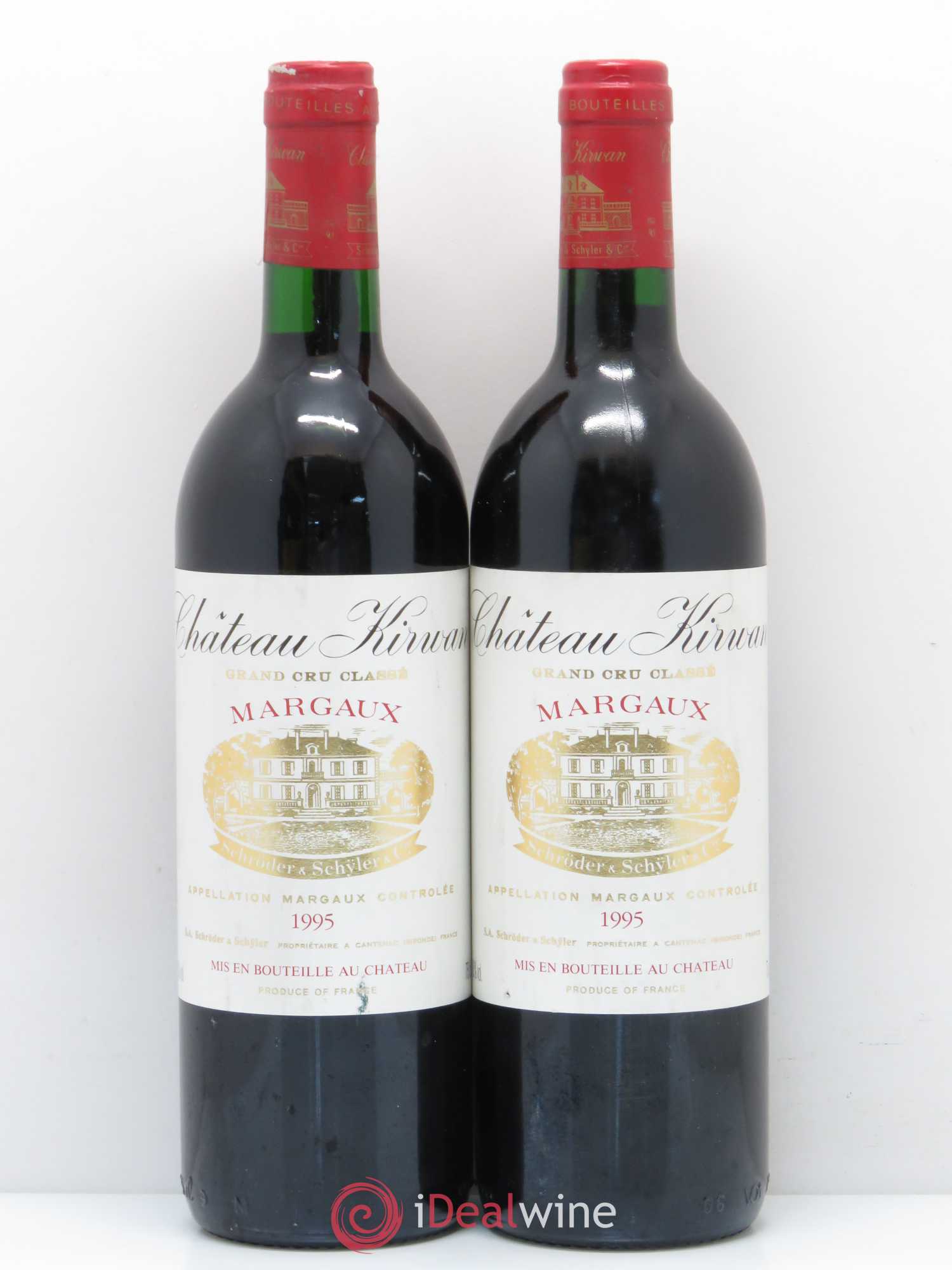 Château Kirwan 3ème Grand Cru Classé 1995 - Lot de 2 bouteilles - 0
