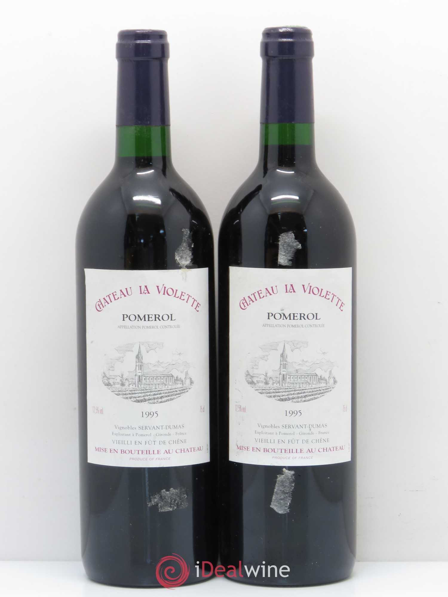 Château la Violette 1995 - Lot de 2 bouteilles - 0