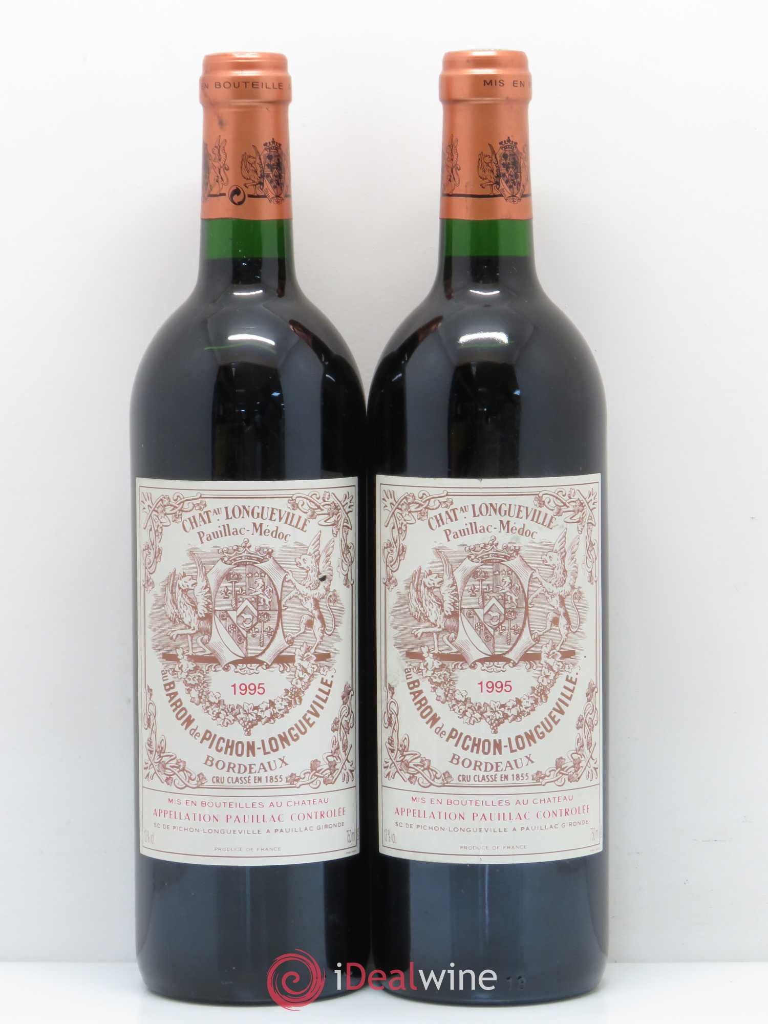 Pichon Longueville Baron 2ème Grand Cru Classé 1995 - Lot de 2 bouteilles - 0