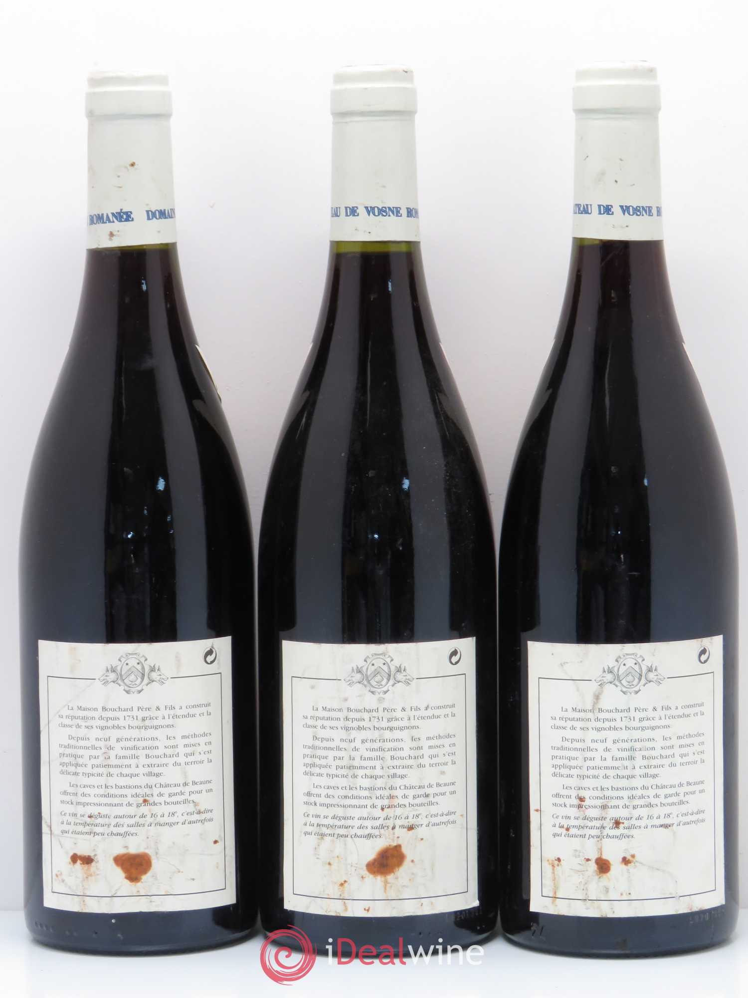 Vosne-Romanée 1er Cru Aux Reignots Ch. de Vosne-Romanée Comte Liger-Belair (Domaine du) 1996 - Lot de 3 bouteilles - 1