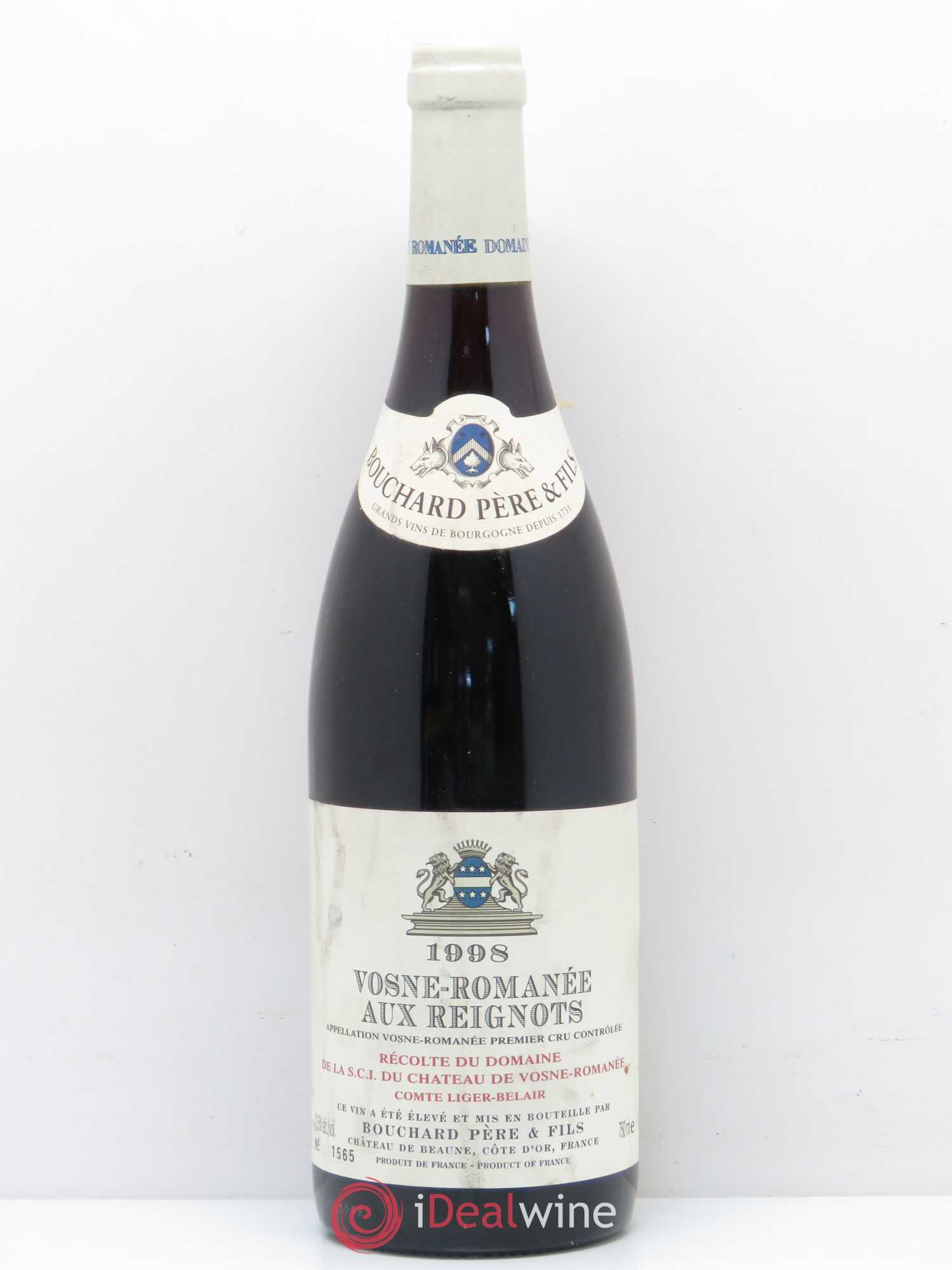 Vosne-Romanée 1er Cru Aux Reignots Ch. de Vosne-Romanée Comte Liger-Belair (Domaine du) 1998 - Lot de 1 bouteille - 0