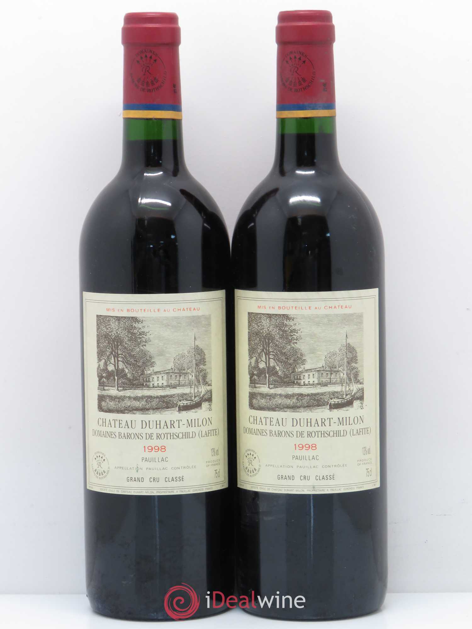 Château Duhart-Milon 4ème Grand Cru Classé 1998 - Lot de 2 bouteilles - 0