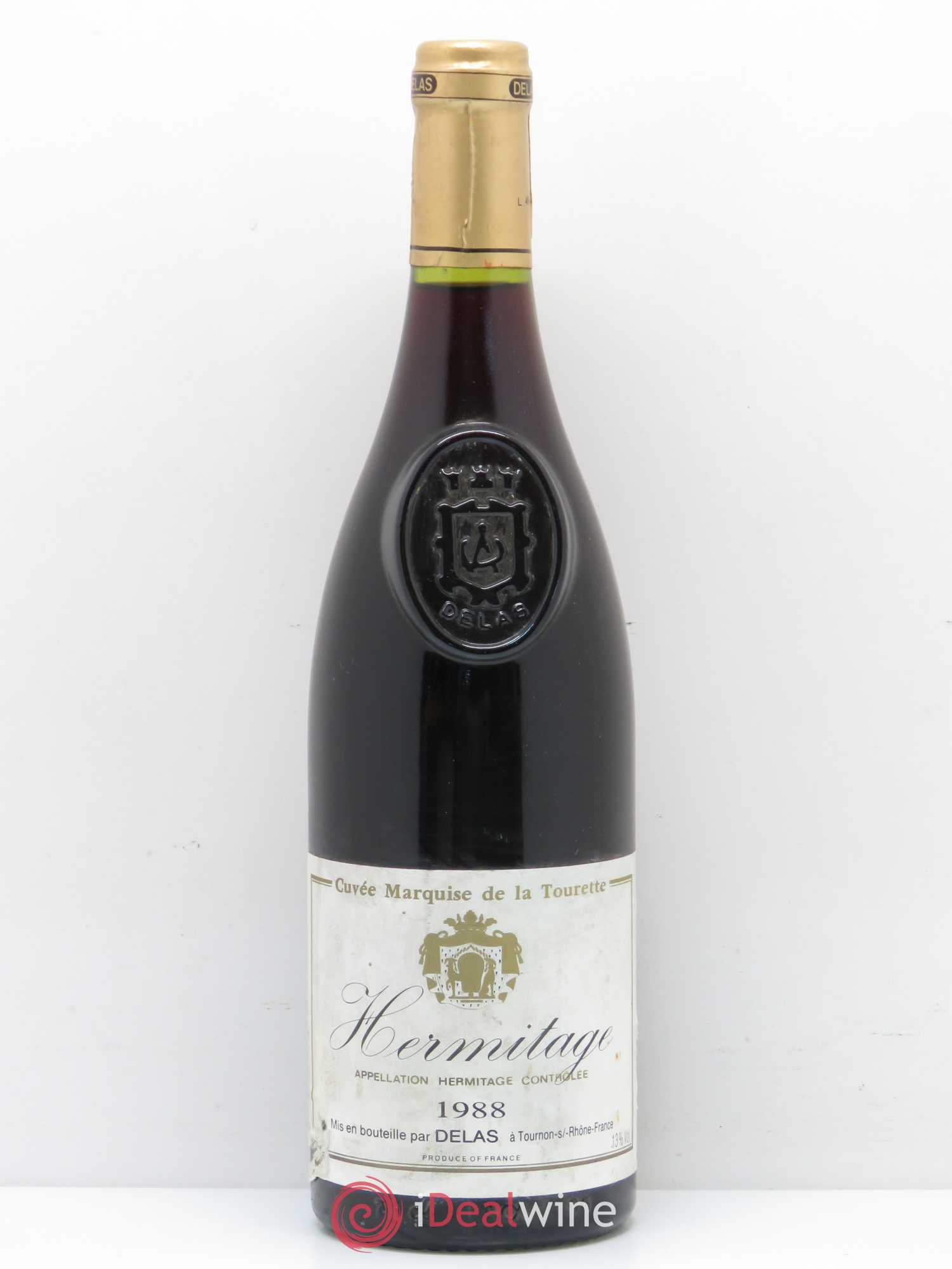Hermitage Marquise de la Tourette Delas Frères 1988 - Lot de 1 bouteille - 0