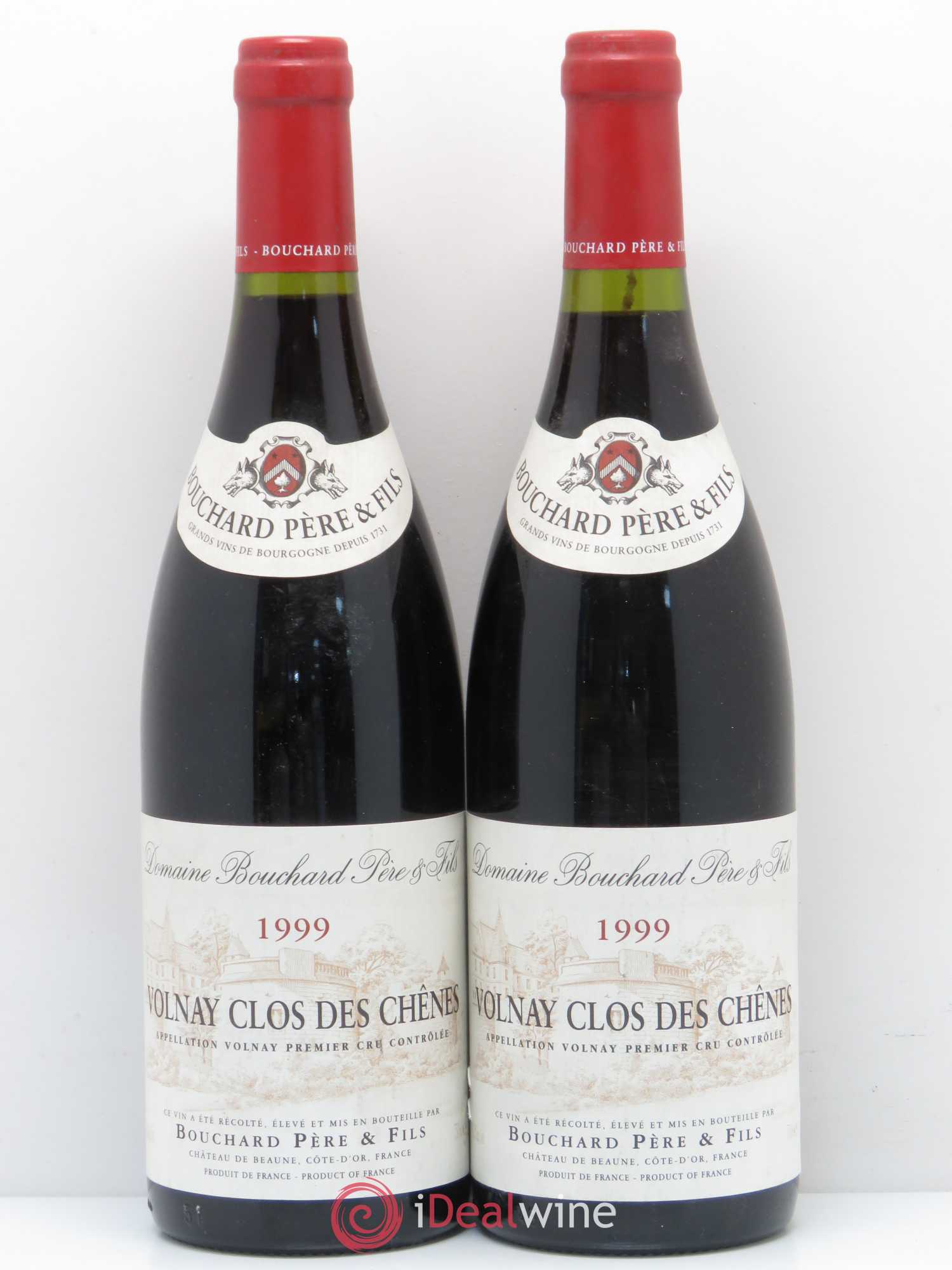 Volnay 1er Cru Clos des Chênes Bouchard Père & Fils 1999 - Lot de 2 bouteilles - 0
