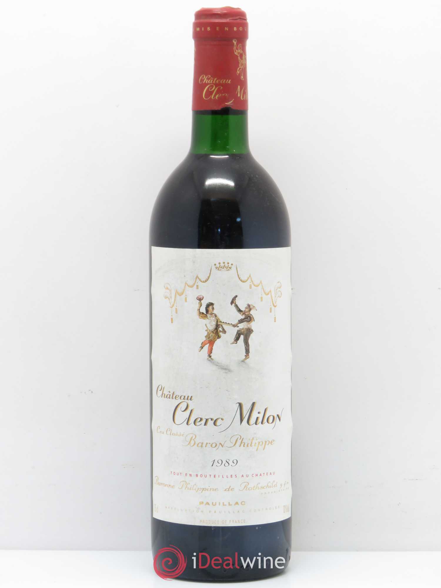 Château Clerc Milon 5ème Grand Cru Classé 1989 - Lot de 1 bouteille - 0