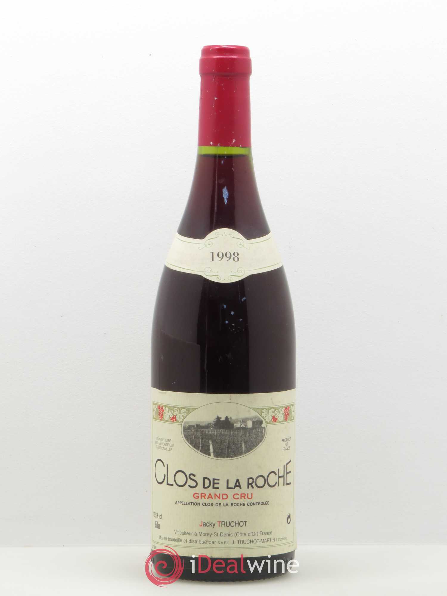 Clos de la Roche Grand Cru Jacky Truchot 1998 - Lot de 1 bouteille - 0