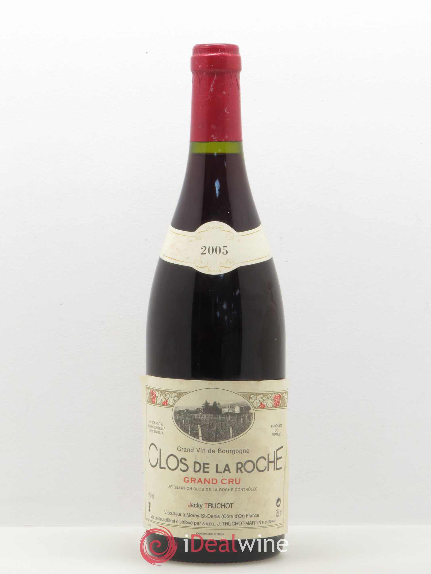 Clos de la Roche Grand Cru Jacky Truchot 2005 - Lot de 1 bouteille - 0