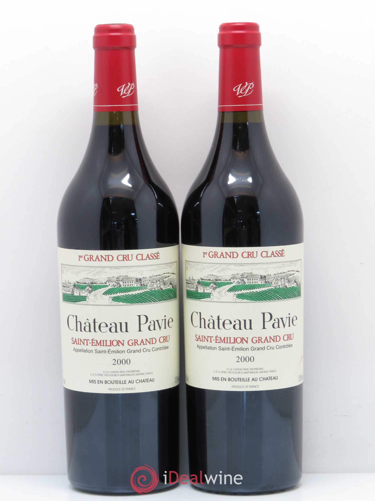 Château Pavie 1er Grand Cru Classé A 2000 - Lot de 2 bouteilles - 0