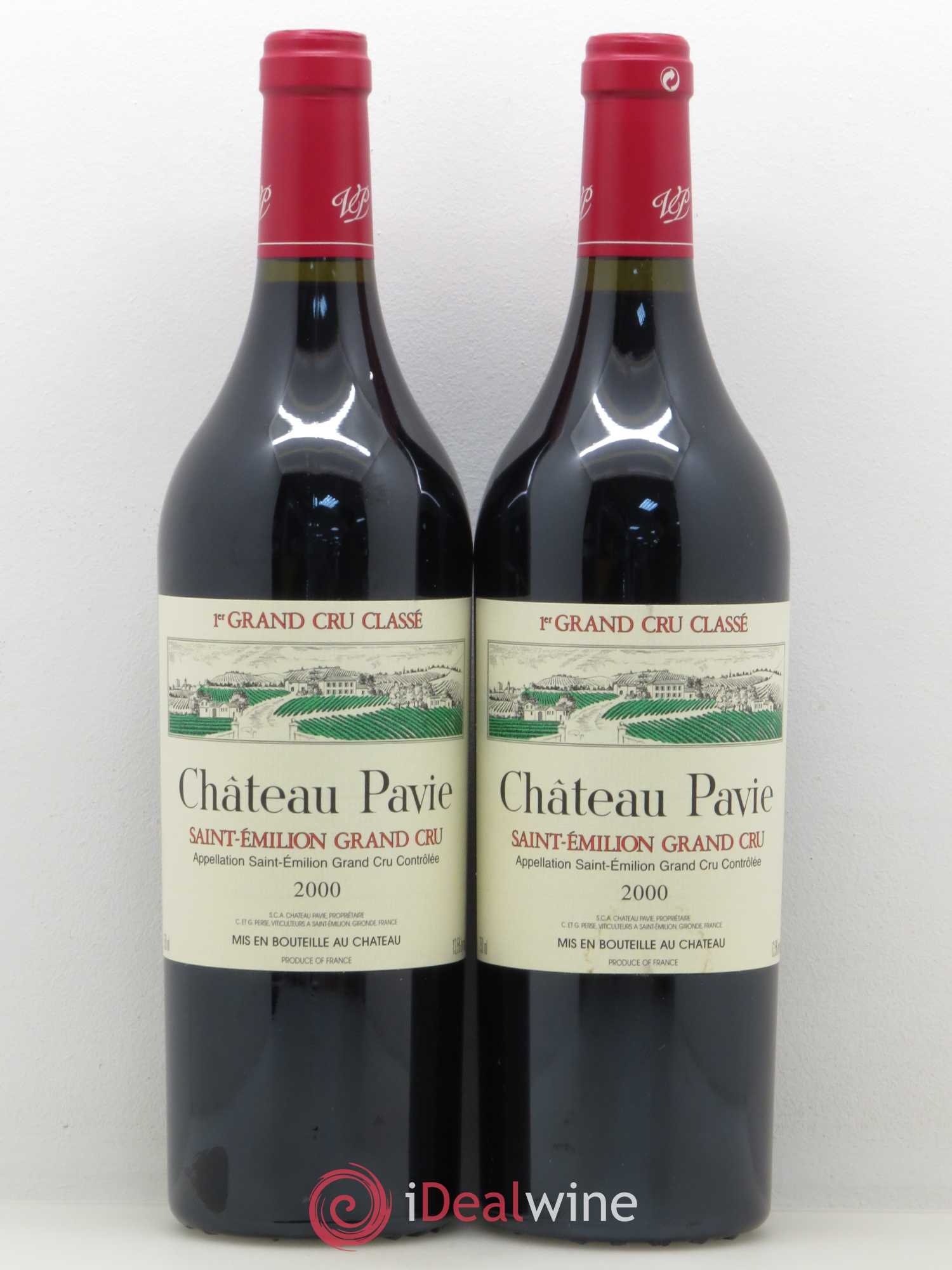 Château Pavie 1er Grand Cru Classé A 2000 - Lot de 2 bouteilles - 0