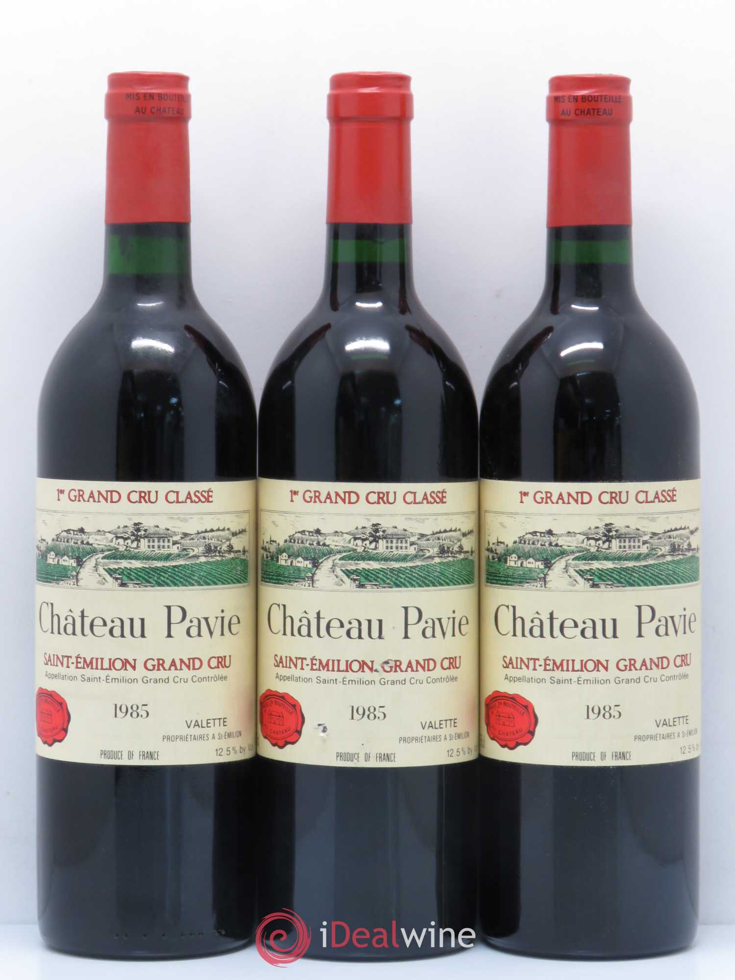 Château Pavie 1er Grand Cru Classé A 1985 - Lot de 12 bouteilles - 1