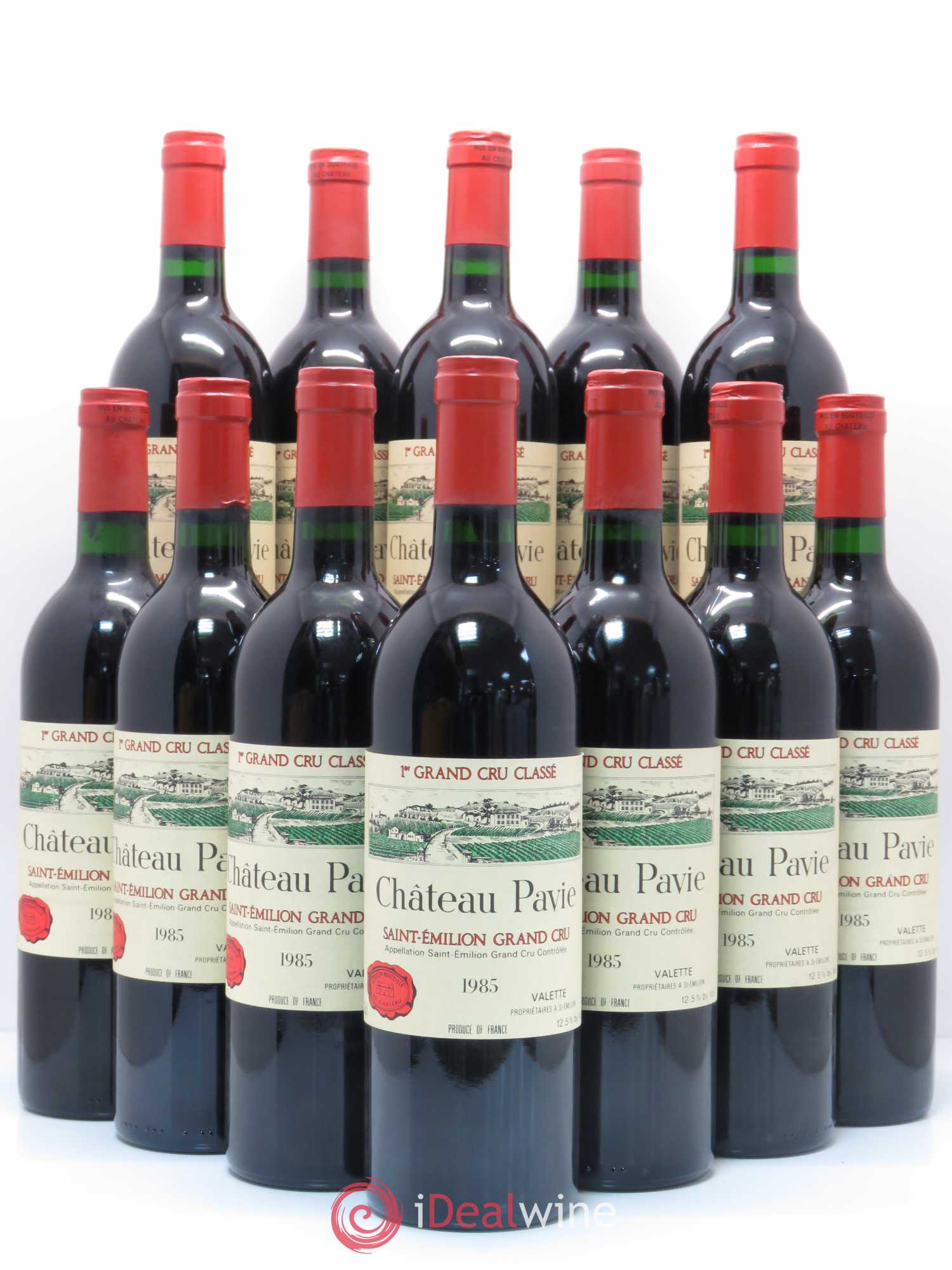 Château Pavie 1er Grand Cru Classé A 1985 - Lot de 12 bouteilles - 0