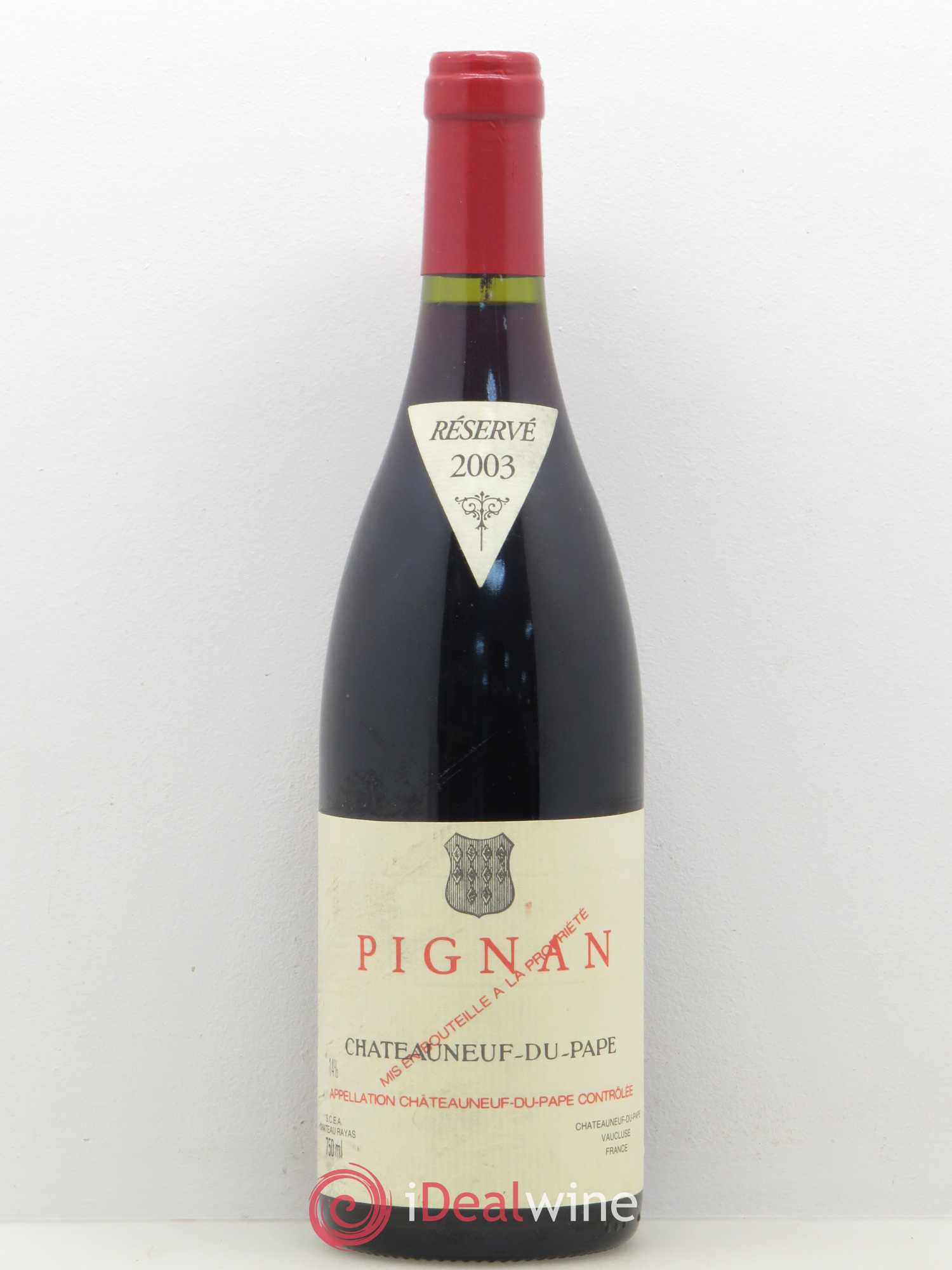 Châteauneuf-du-Pape Pignan Emmanuel Reynaud 2003 - Lot de 1 bouteille - 0