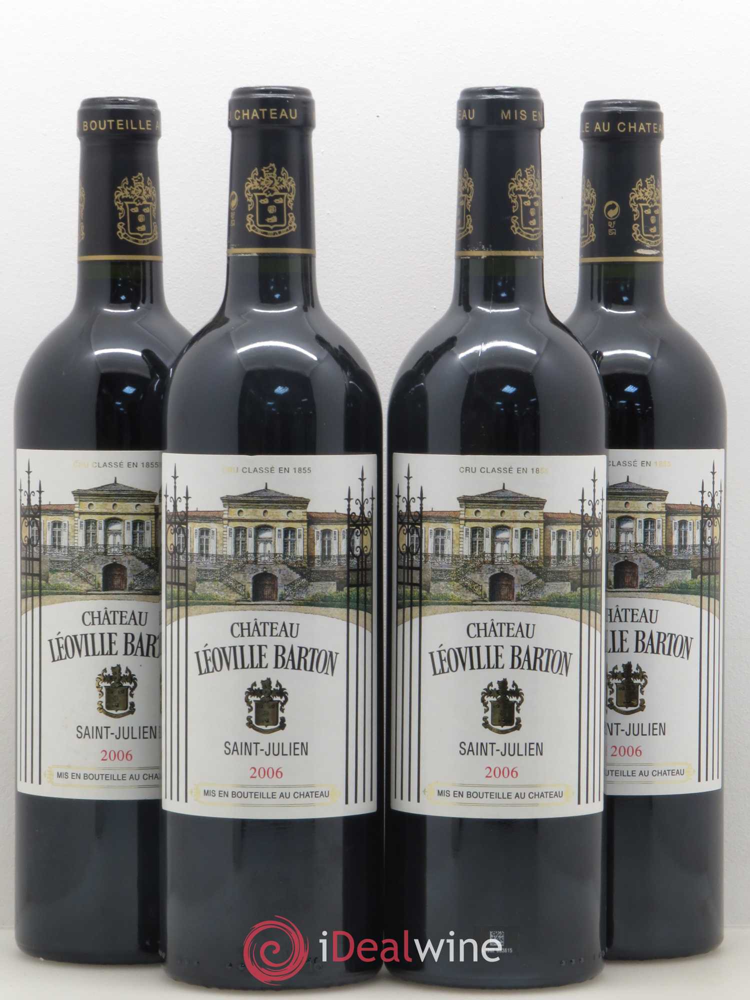 Château Léoville Barton 2ème Grand Cru Classé 2006 - Lot de 4 bouteilles - 0