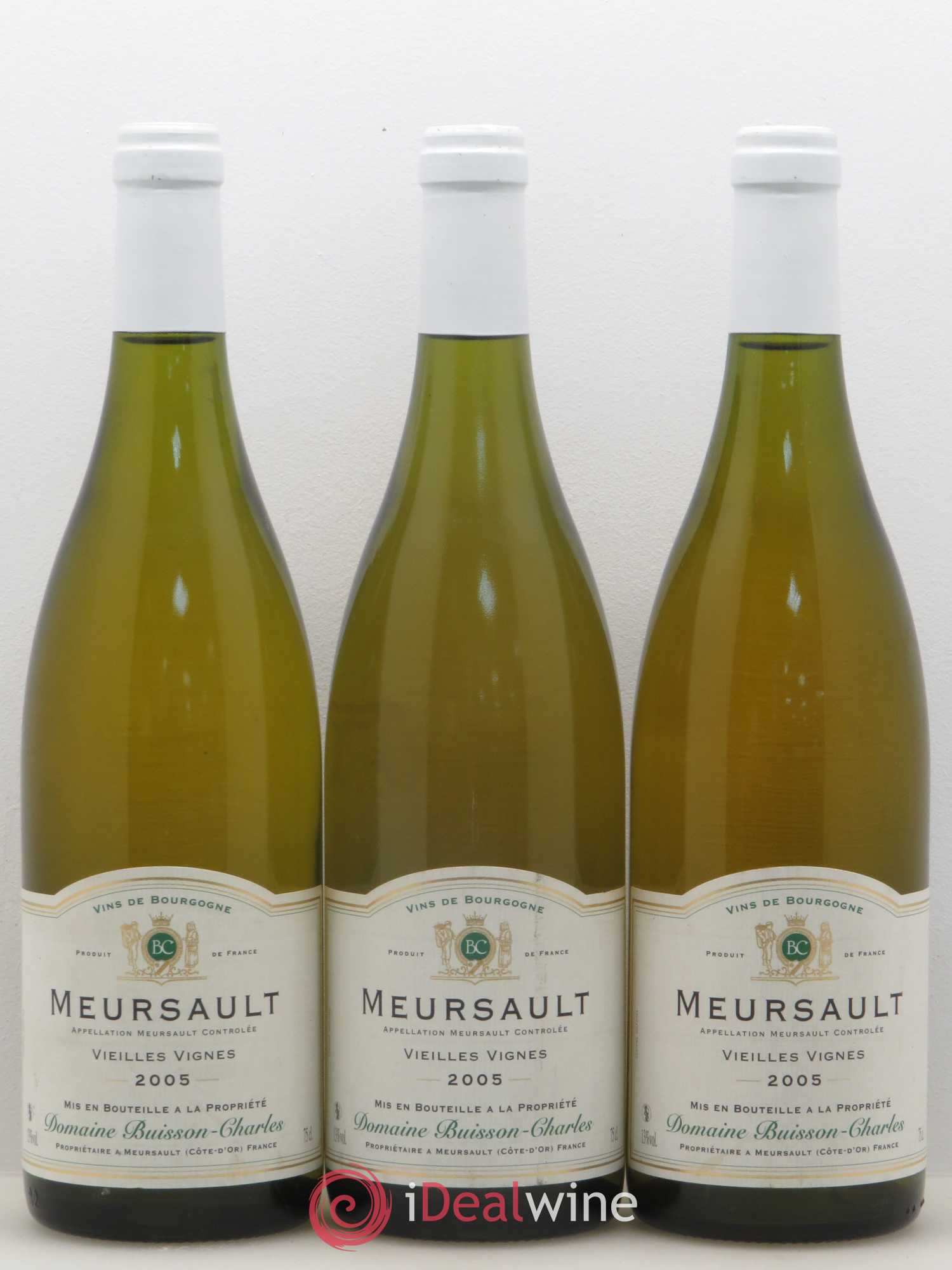 Meursault Vieilles vignes Domaine Buisson Charles 2005 - Posten von 3 Flaschen - 0