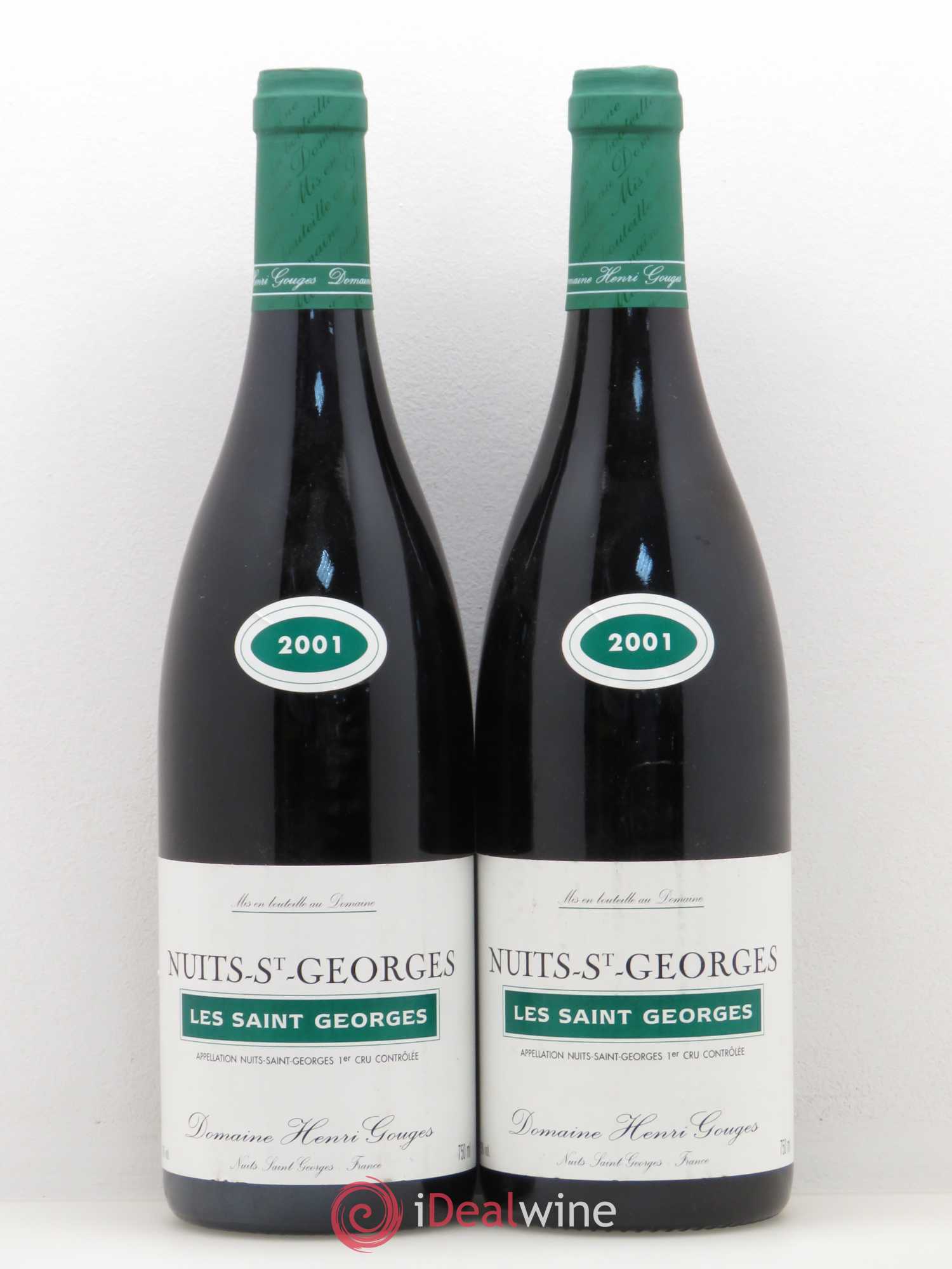Nuits-Saint-Georges 1er Cru Les Saints Georges Henri Gouges 2001 - Lot de 2 bouteilles - 0