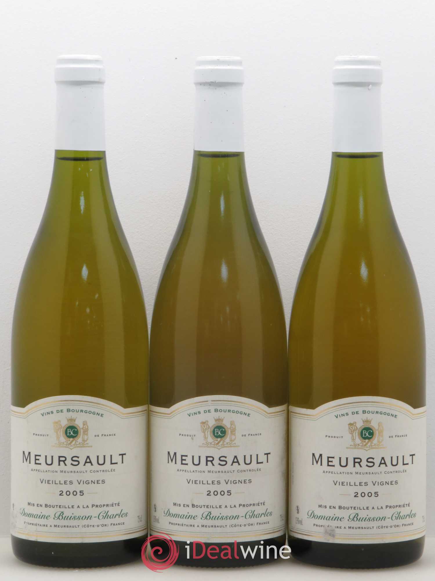 Meursault Vieilles vignes Domaine Buisson Charles 2005 - Posten von 3 Flaschen - 0