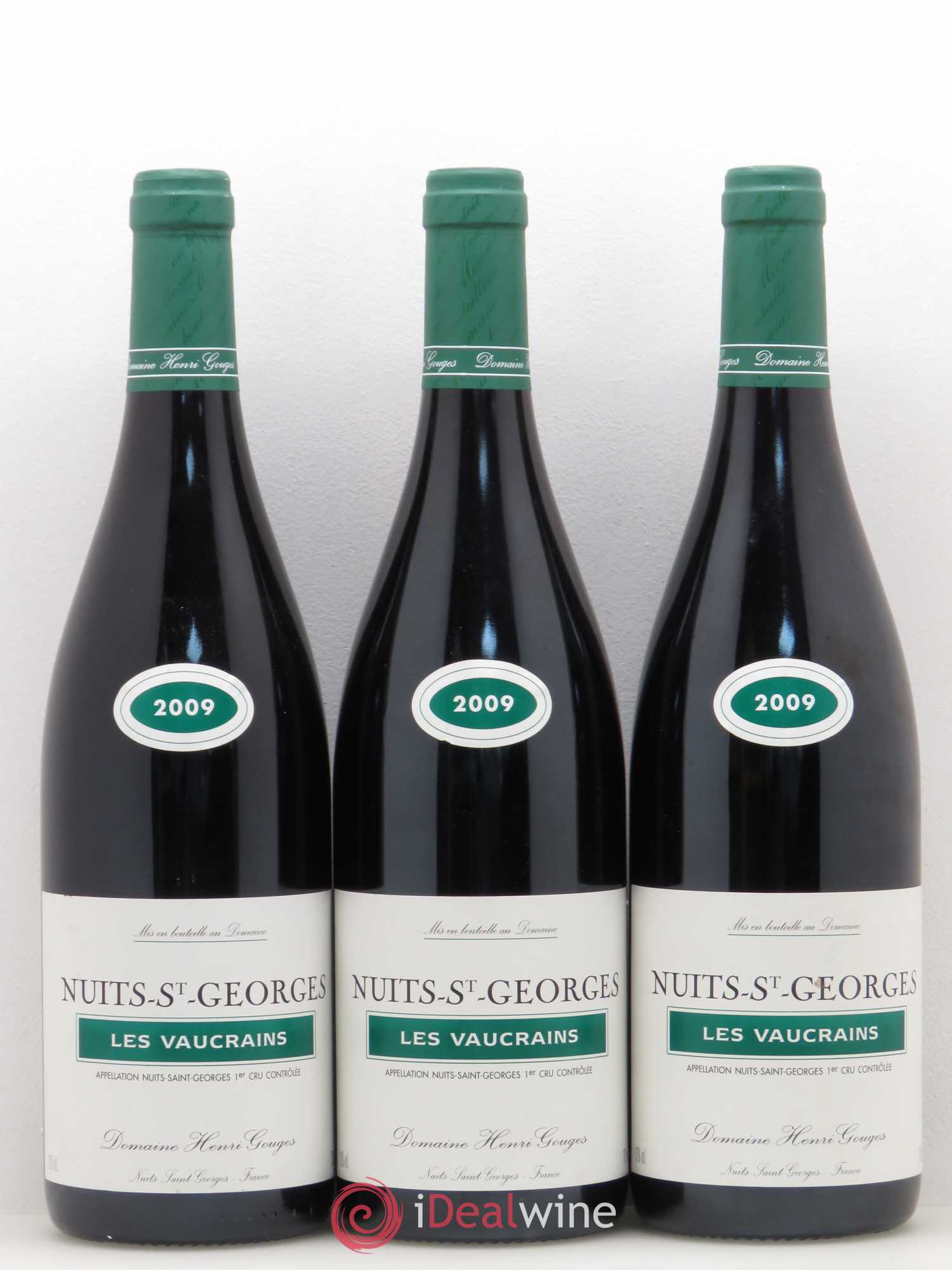 Nuits-Saint-Georges 1er Cru Les Vaucrains Henri Gouges 2009 - Posten von 3 Flaschen - 0