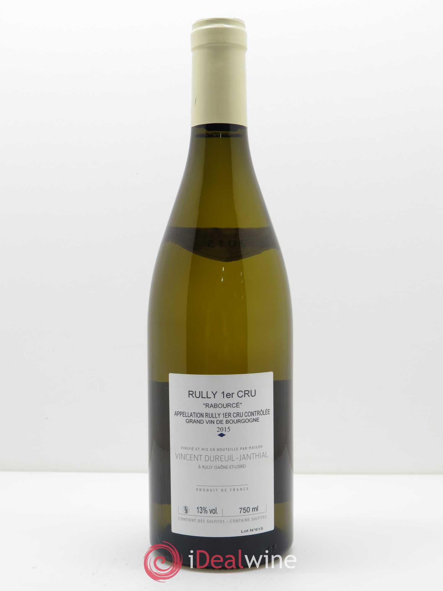 Rully 1er Cru Rabourcé Vincent Dureuil-Janthial 2015 - Posten von 1 Flasche - 1