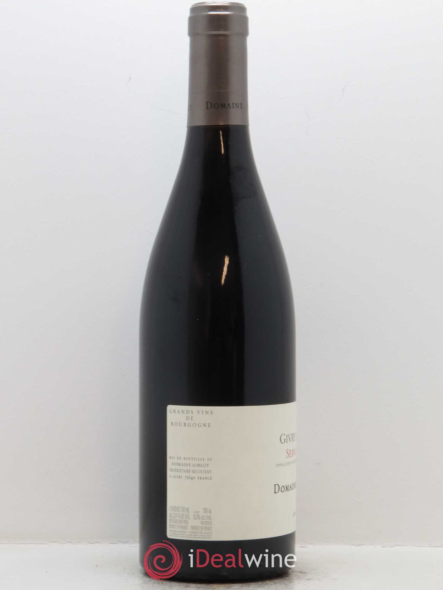 Givry 1er Cru Servoisine Joblot (Domaine) 2017 - Lot de 1 bouteille - 1