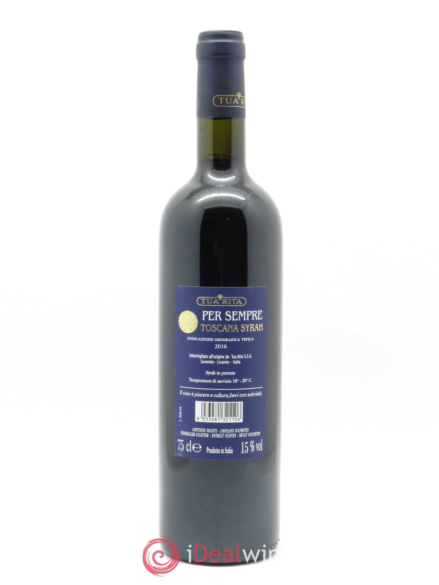 Toscana IGT Tua Rita Syrah Per Sempre 2016 - Lot de 1 bouteille - 1