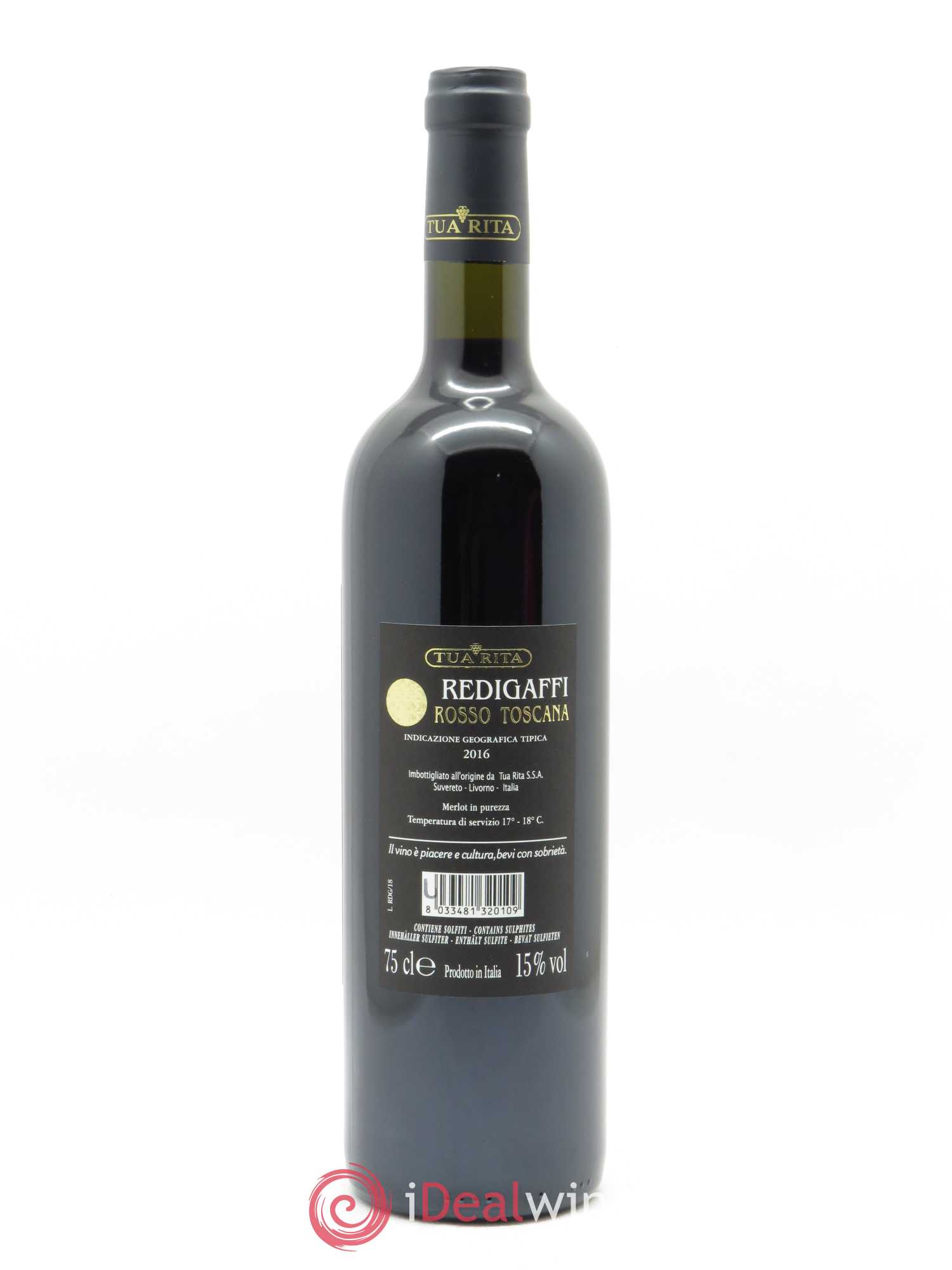 Toscana IGT Tua Rita Redigaffi 2016 - Lot de 1 bouteille - 1
