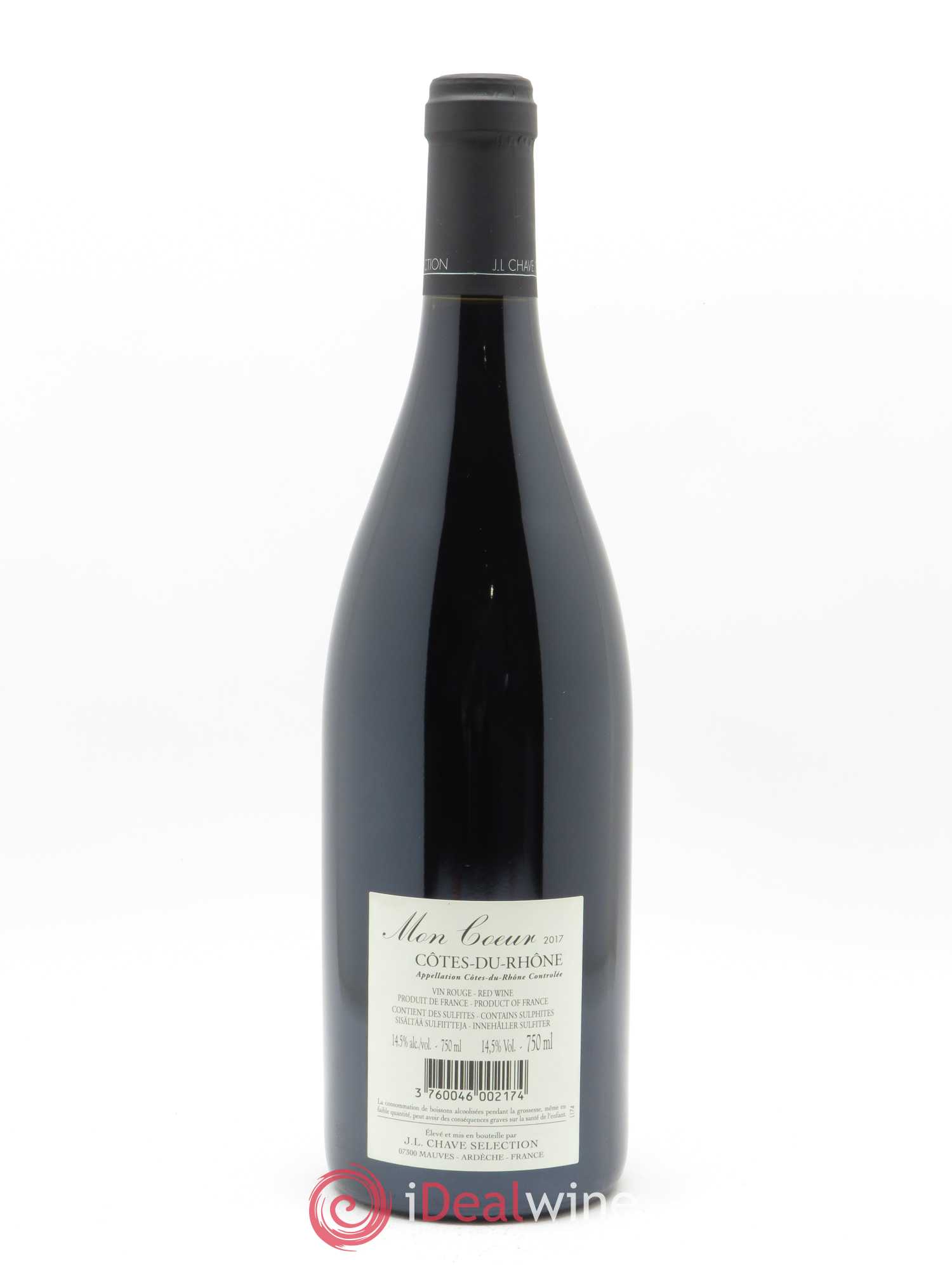 Côtes-du-Rhône Mon coeur J-L. Chave Sélection 2017 - Lot de 1 bouteille - 1