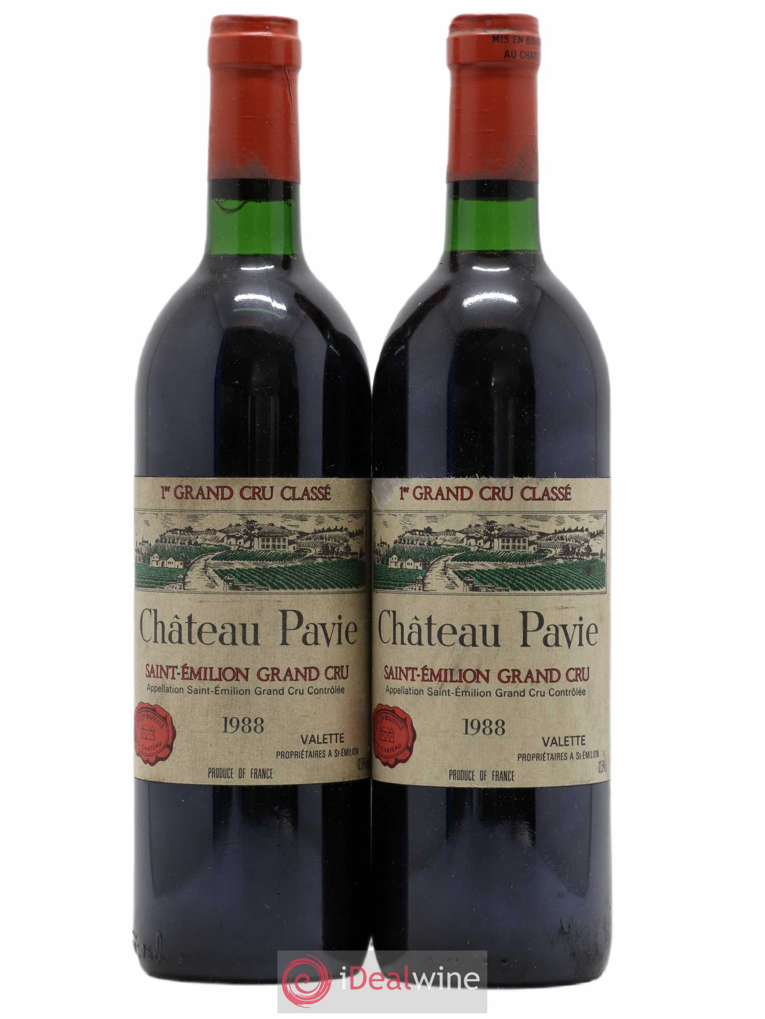 Château Pavie 1er Grand Cru Classé A 1988 - Lot de 2 bouteilles - 0