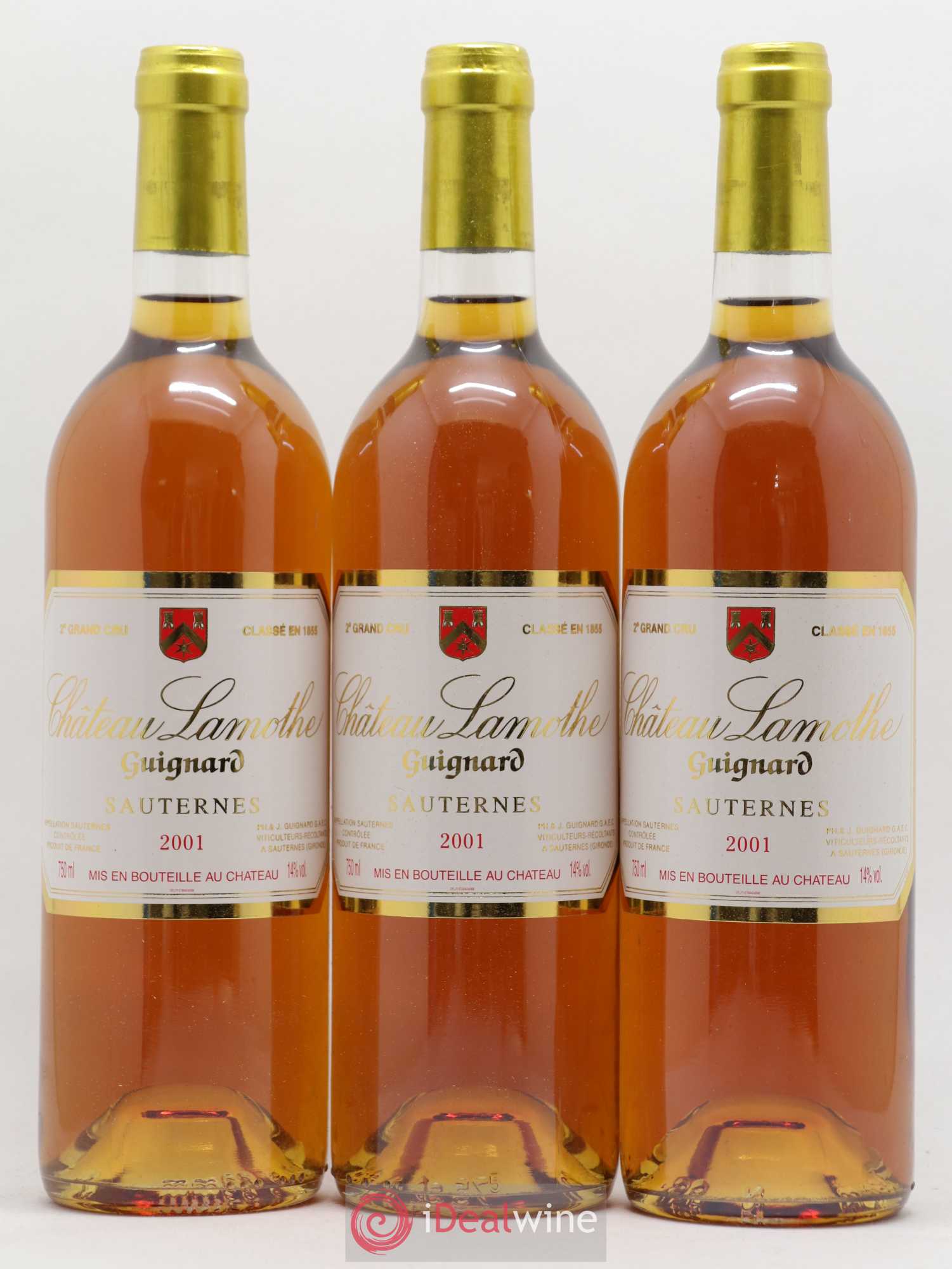 Château Lamothe Guignard 2ème Grand Cru Classé 2001 - Lotto di 6 bottiglie - 2