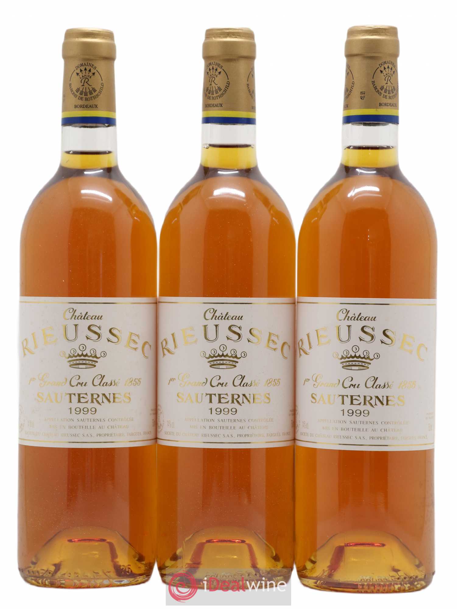 Château Rieussec 1er Grand Cru Classé 1999 - Lotto di 3 bottiglie - 0