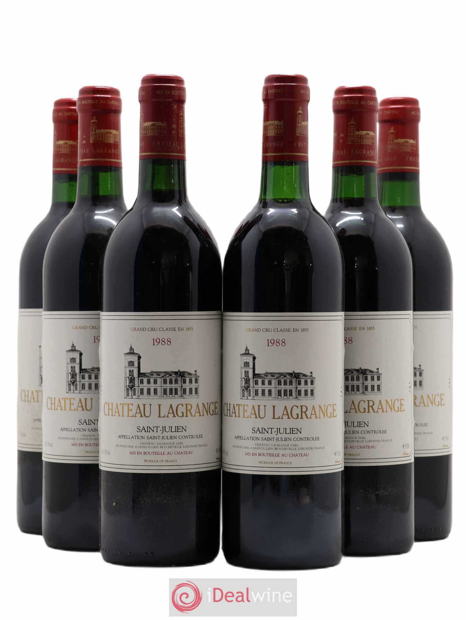 Château Lagrange 3ème Grand Cru Classé 1988 - Lot de 6 bouteilles - 0
